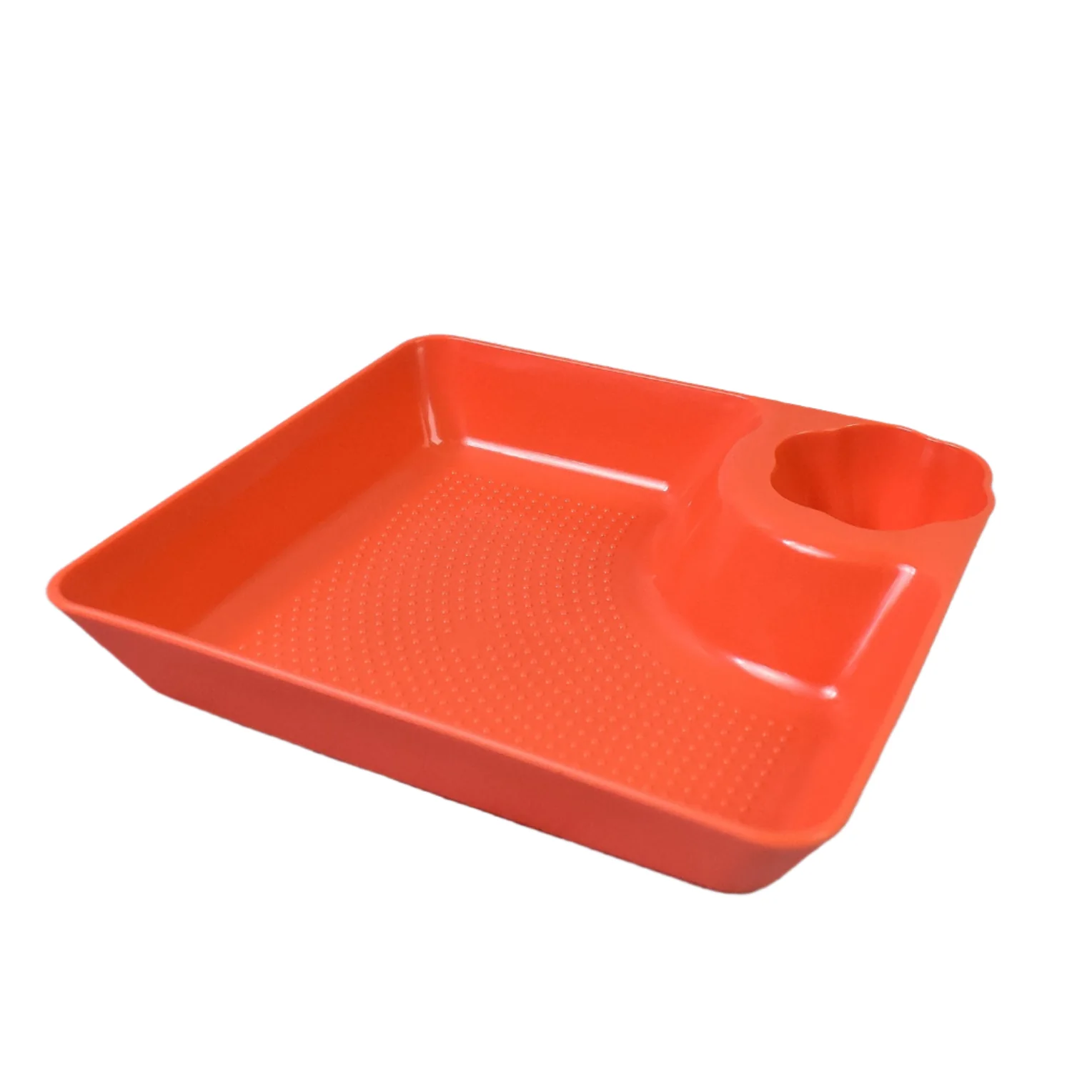 Plastic Plates with Dipping Saucer & Round Dip Part (1 Pc / 18×16 Cm / 1 Pc) - Image 6