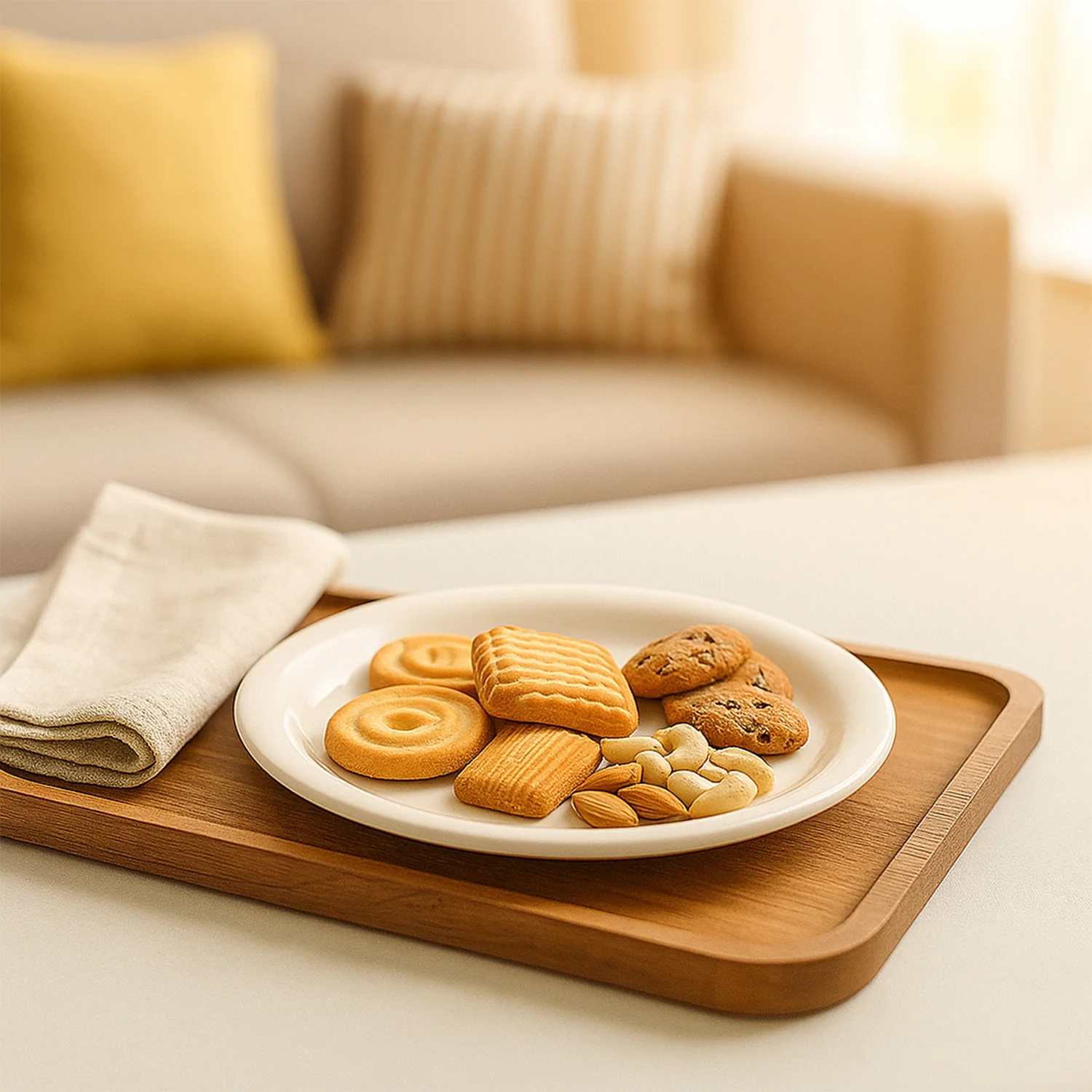 Plastic Round Dinner / Serving Plate – 19 cm (1 Pc) - Image 3