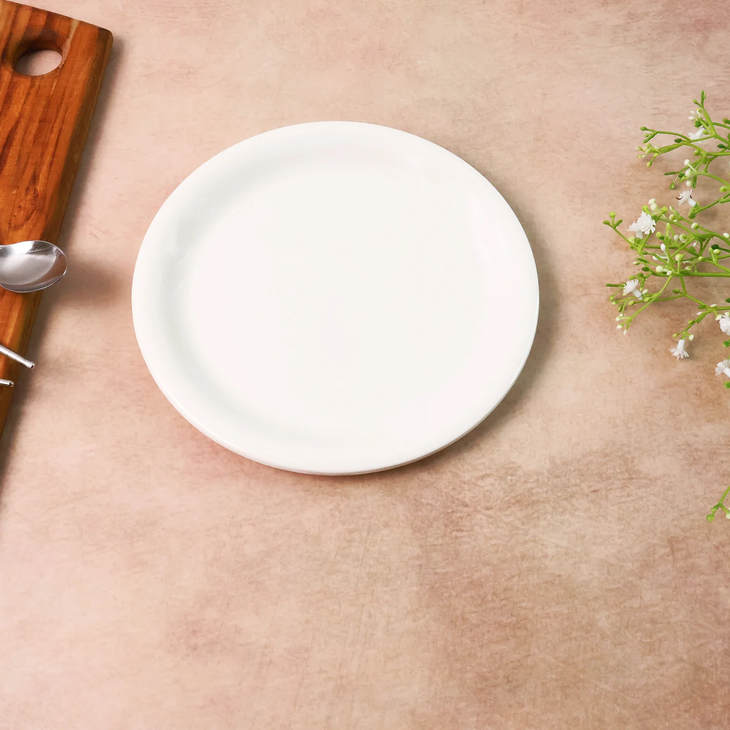 Plastic Round Dinner / Serving Plate – 19 cm (1 Pc) - Image 6