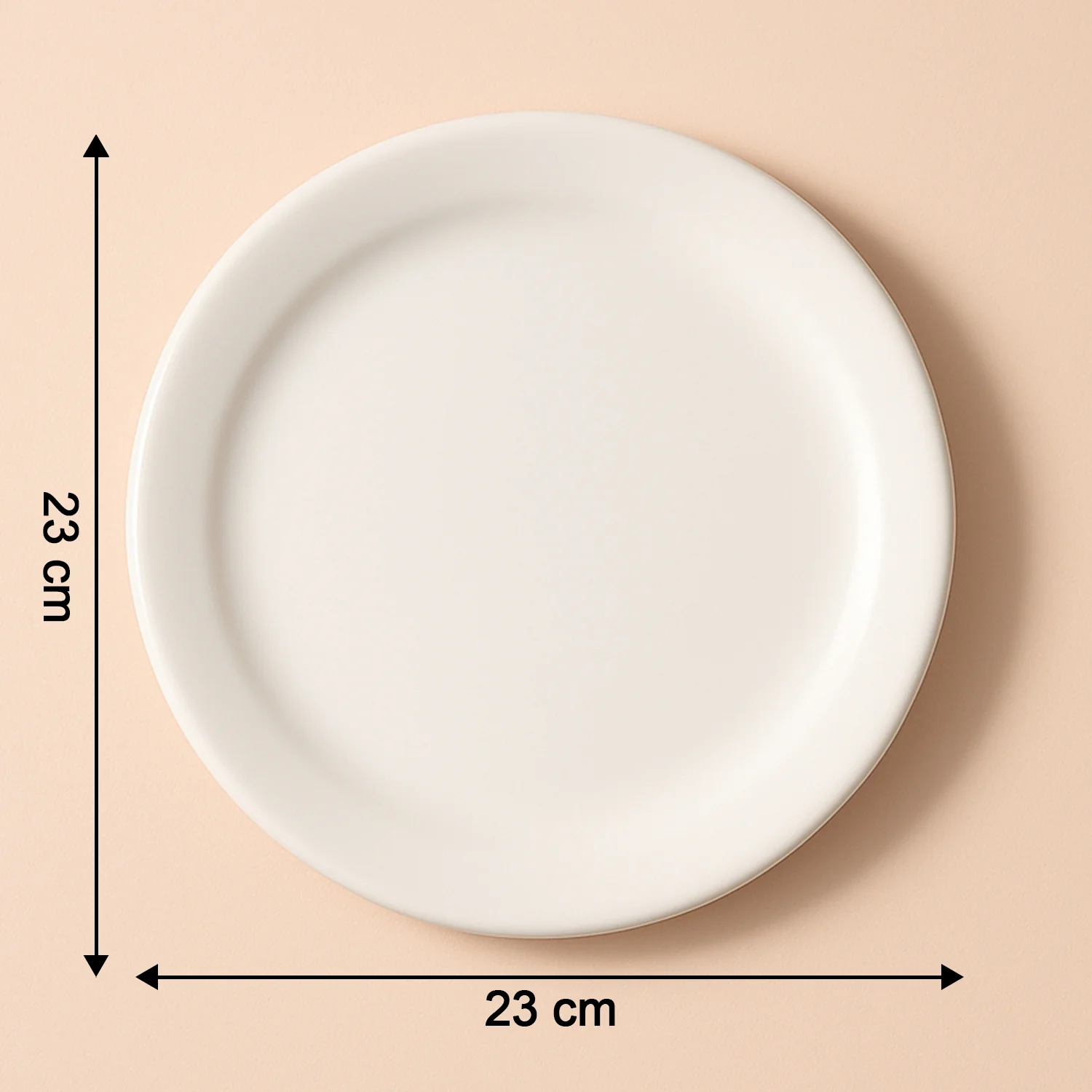 Plastic Round Dinner / Serving Plate – 23 cm (1 Pc) - Image 4