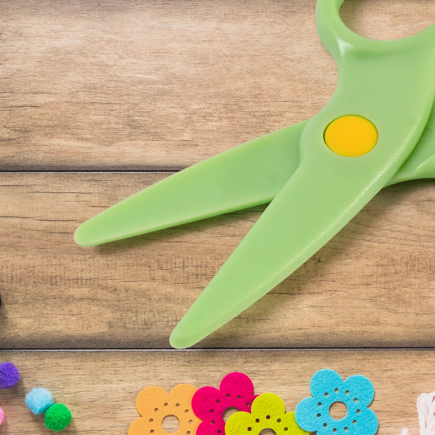 Plastic Safety Scissor, Pre-school Training Scissors (1 Pc) - Image 3