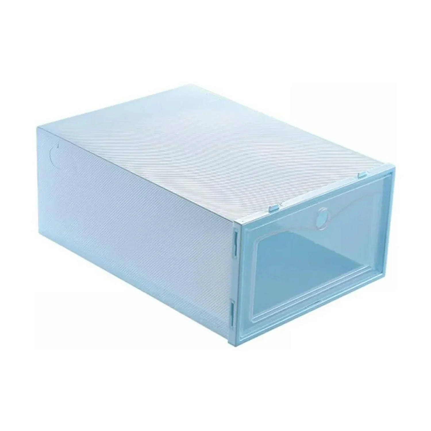 1 Layer Plastic Shoes Storage Box, Stackable Shoe Storage (1 pc / 32x21x12 CM) - Image 5