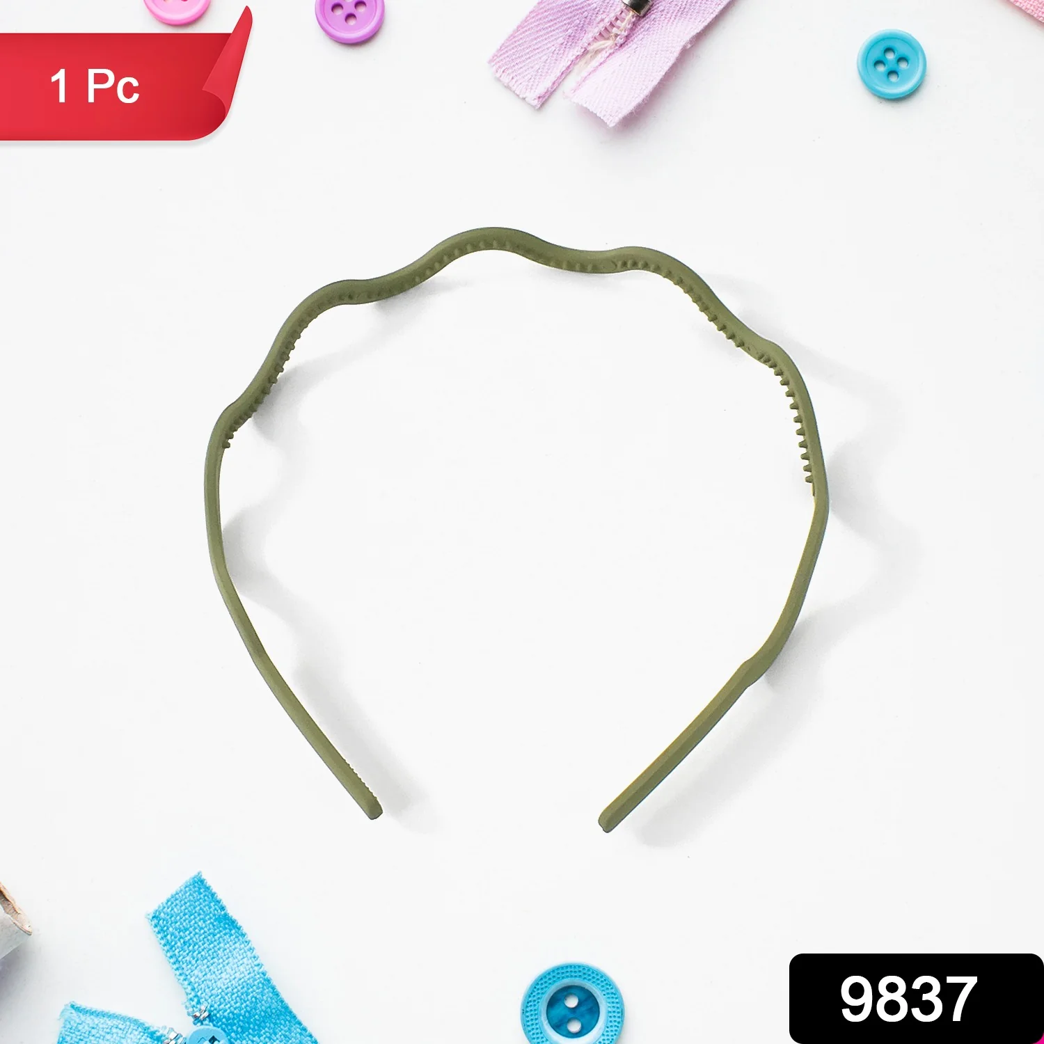 Plastic Simple Headbands Comb Headbands Hairbands (1 Pc) - Image 2
