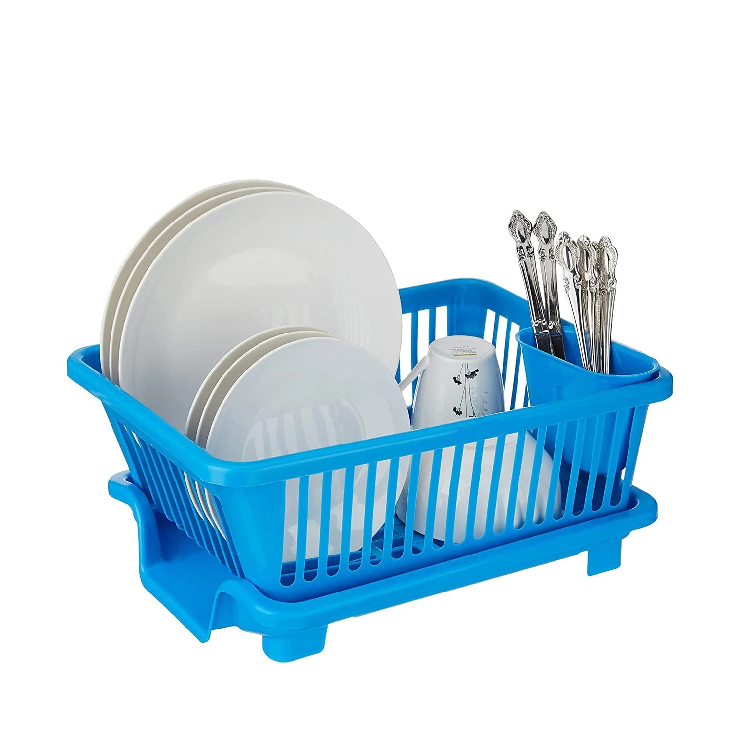 Plastic Sink Dish Drainer Drying Rack (With Brown Box) ( MOQ :- 3 Pc) - Image 4