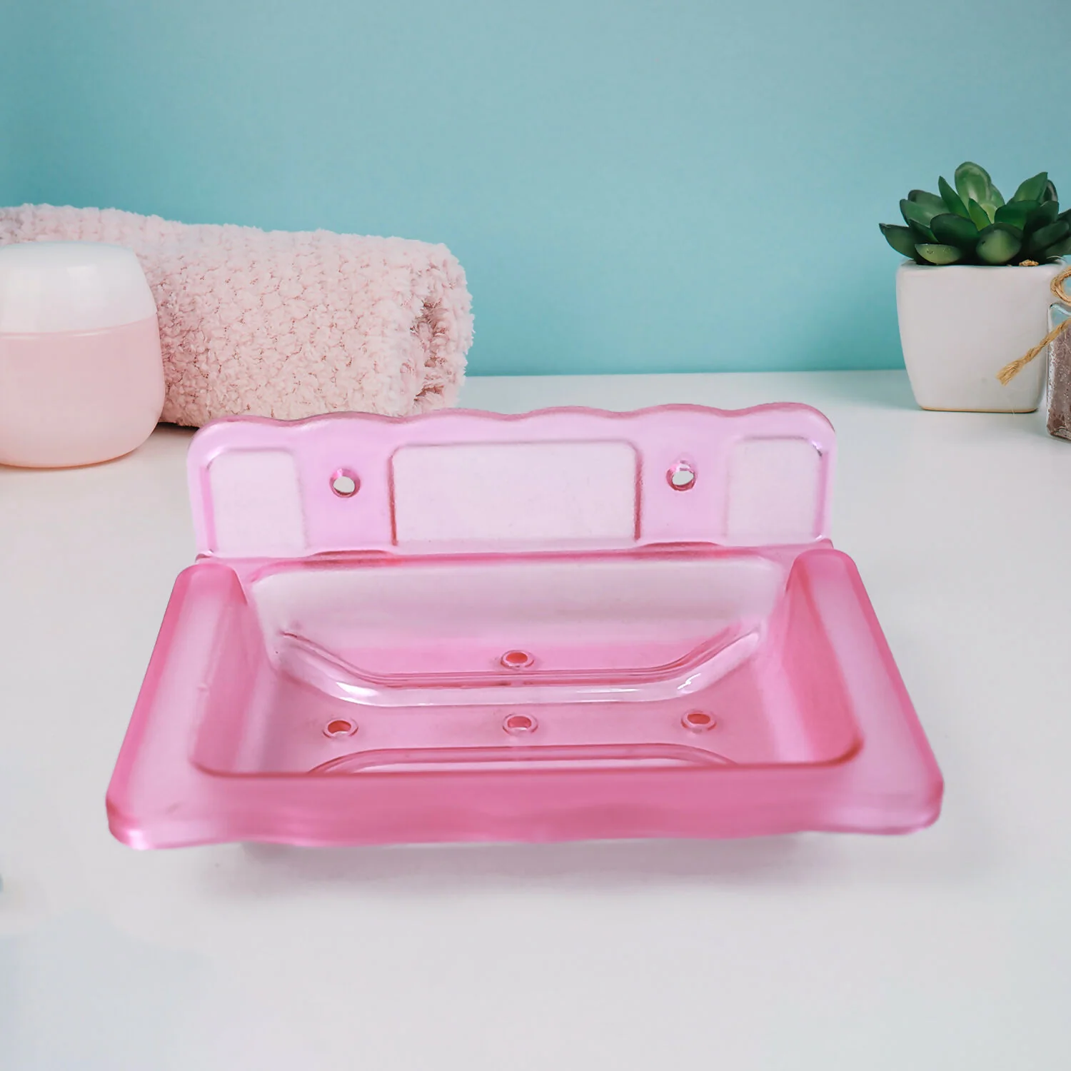 Plastic Soap Dish Holder ,Sabudani - Image 2