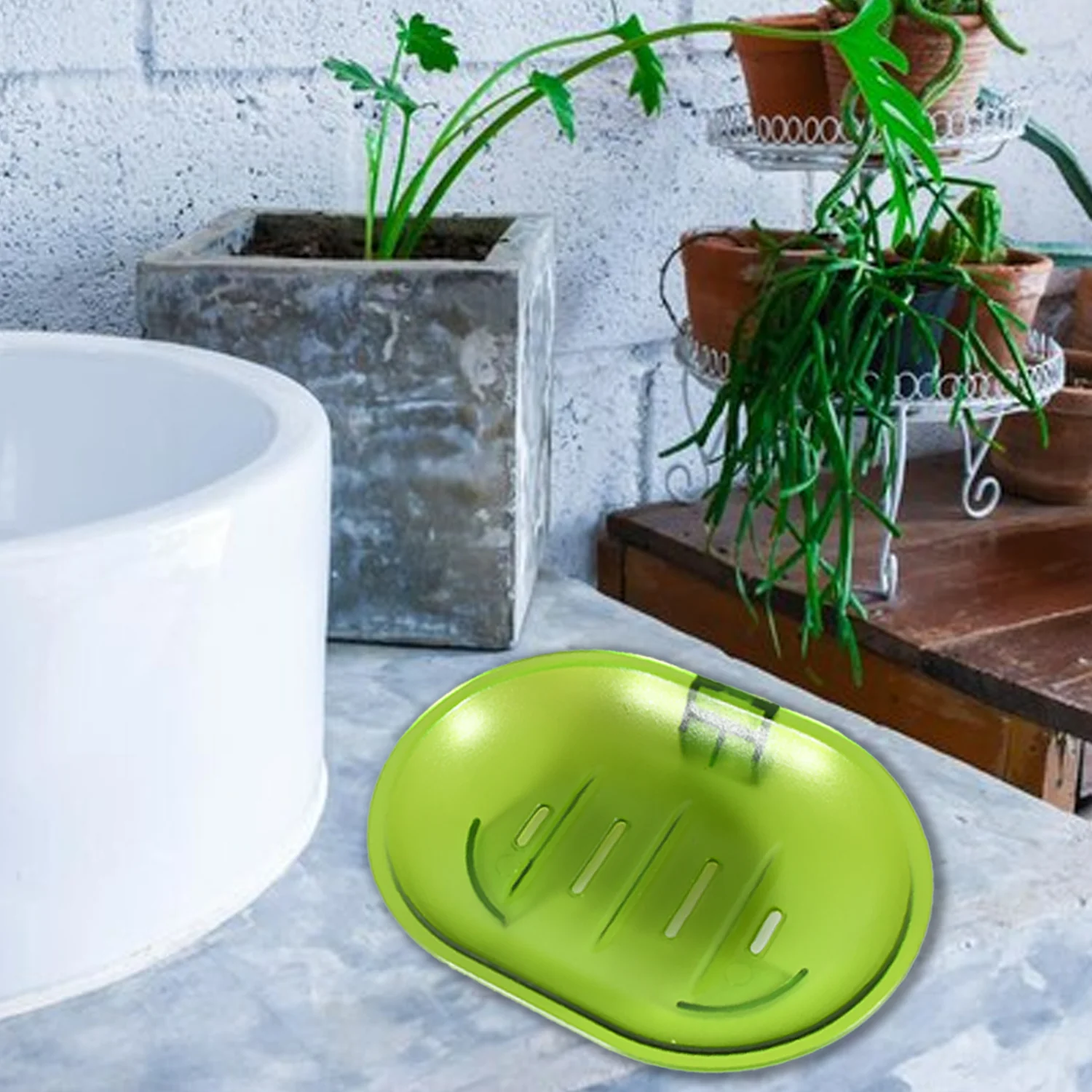 Wall-Mounted Plastic Soap Dish Holder for Bathroom & Kitchen - Image 10