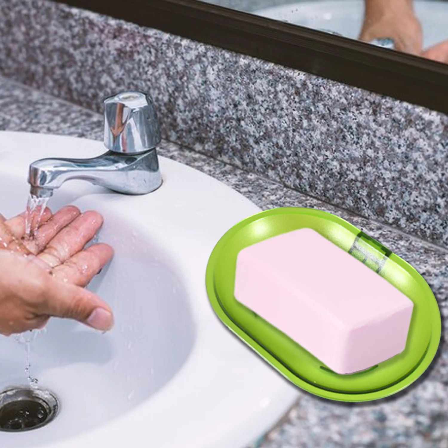 Wall-Mounted Plastic Soap Dish Holder for Bathroom & Kitchen - Image 11