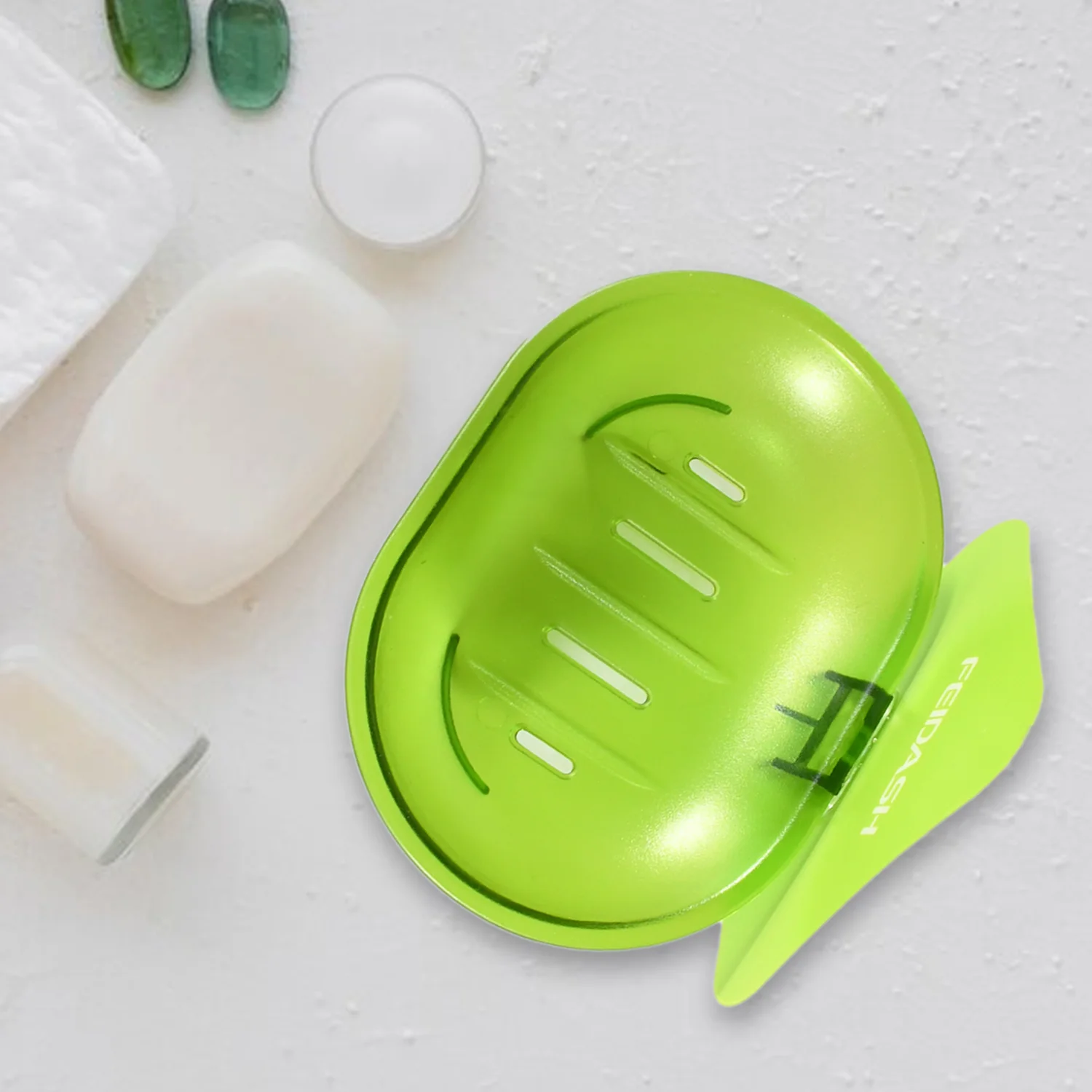 Wall-Mounted Plastic Soap Dish Holder for Bathroom & Kitchen - Image 12