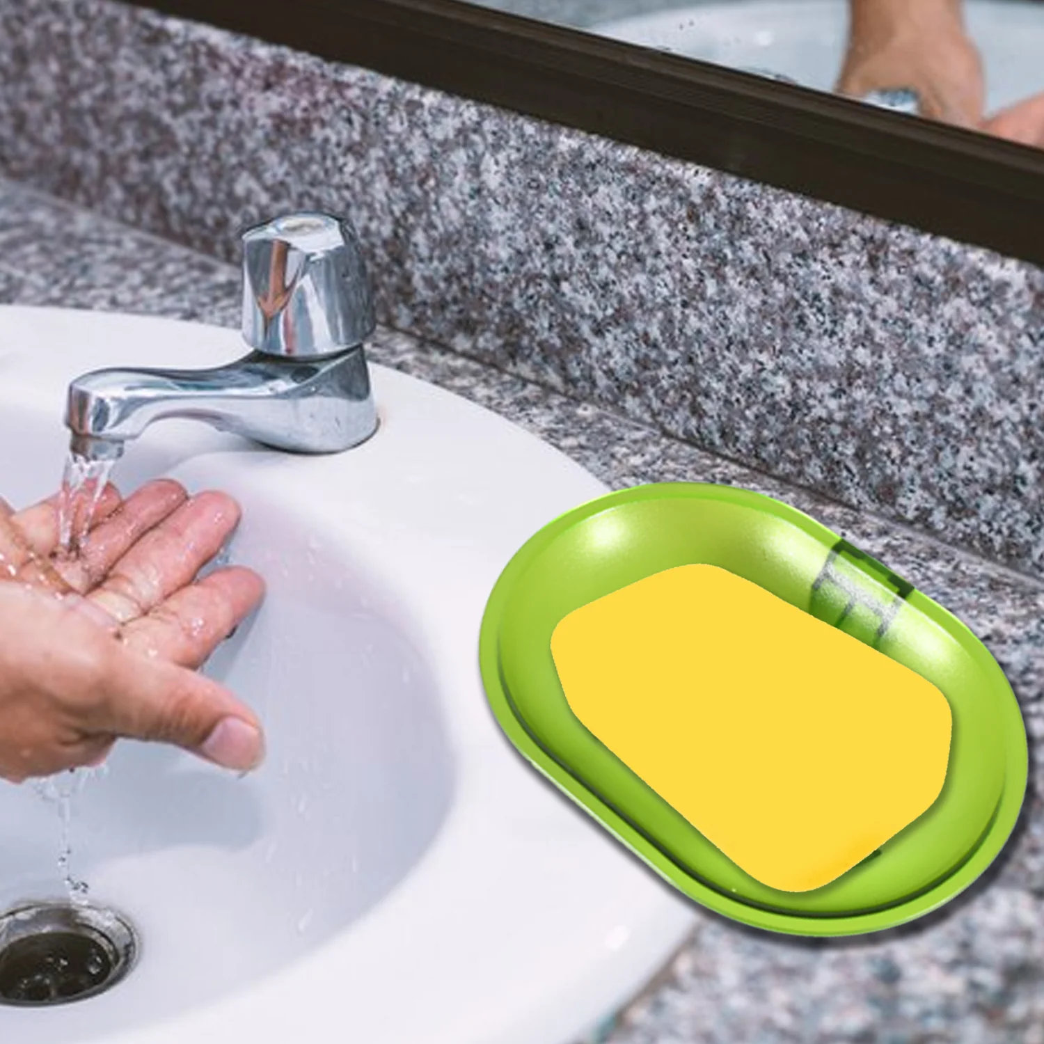 Wall-Mounted Plastic Soap Dish Holder for Bathroom & Kitchen - Image 7