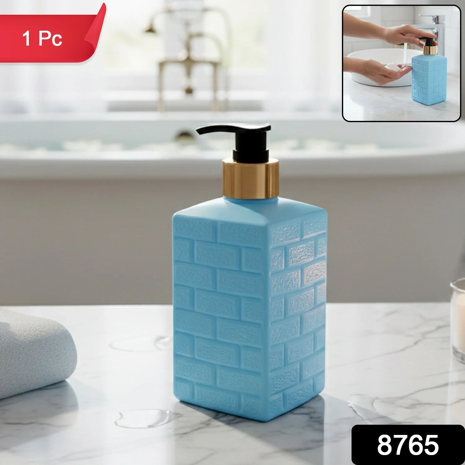 Plastic Soap Dispenser Pump Bottle (1 Pc) - Image 2
