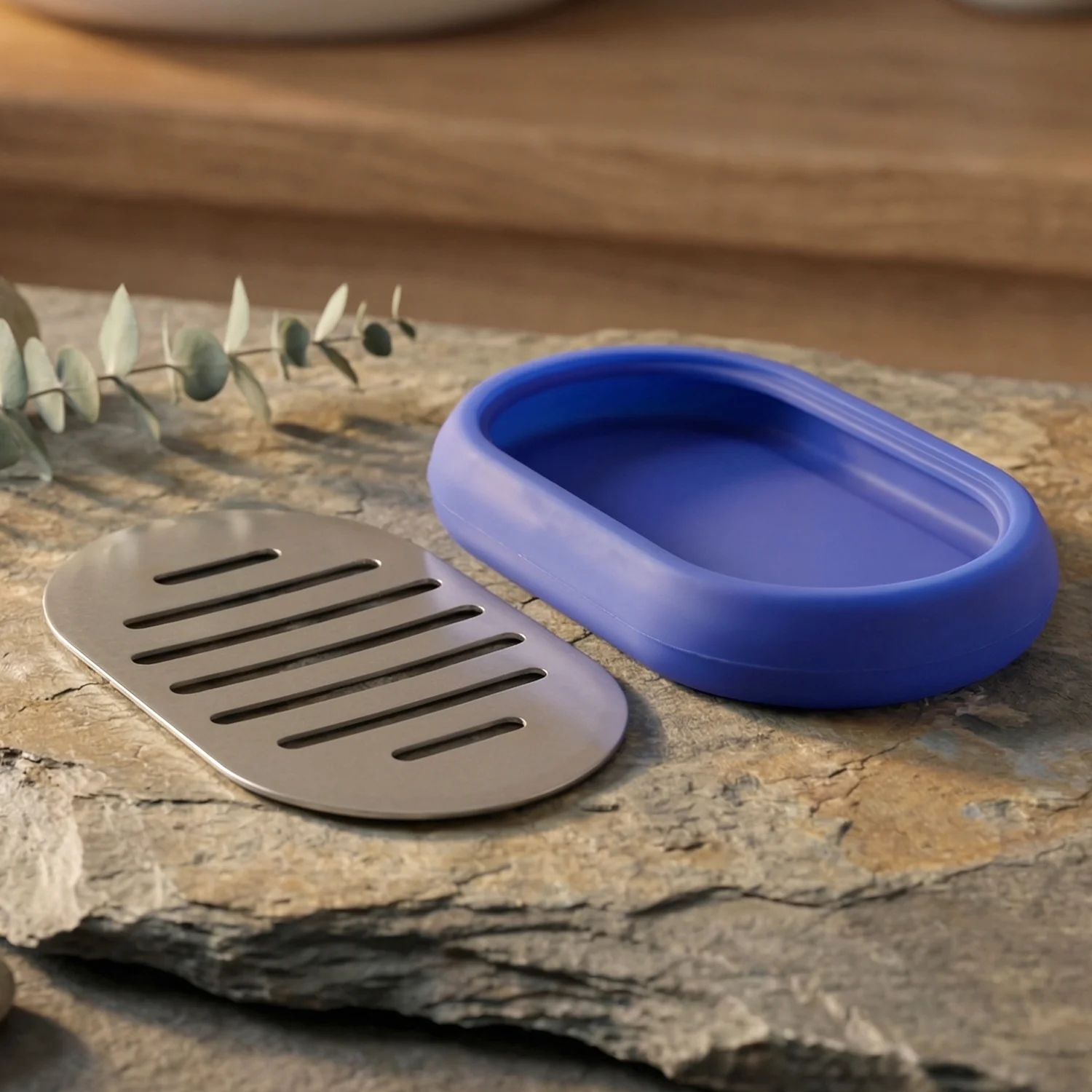 Plastic Soap Holder Tray with Drain Slots (1 Pc) - Image 5