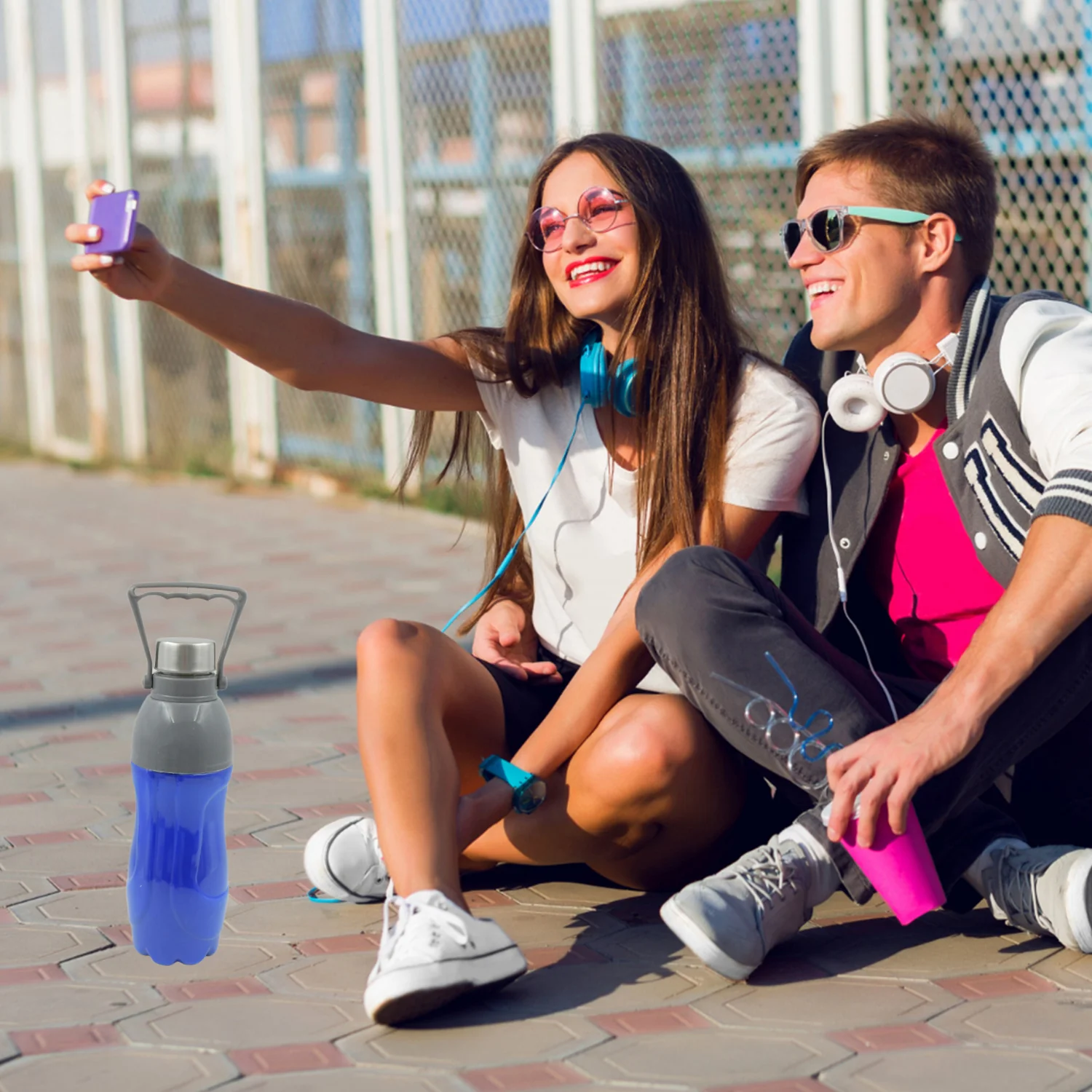 Plastic Sports Bottle (1.8L): Insulated, Leakproof, BPA-Free (Mix Color) - Image 5