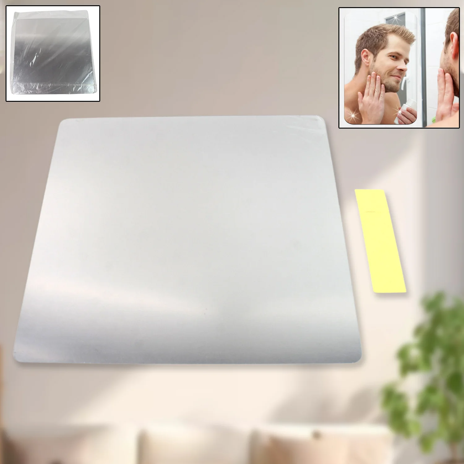Plastic Square 3D Mirror Wall Stickers (1 Pc / 30x30 Cm) - Image 6