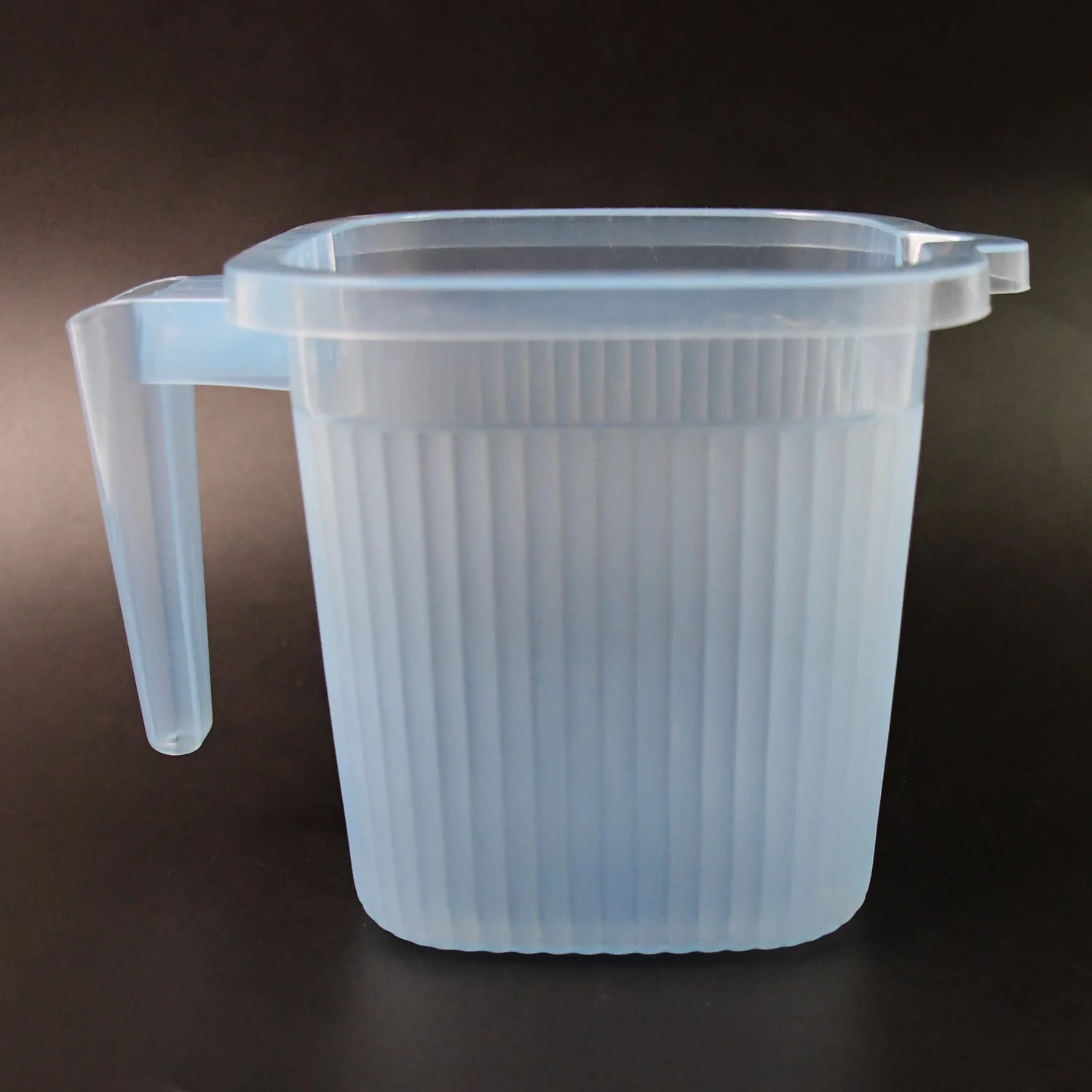 Plastic Square Transparent  Bath Water Mug (1 Pc / 1000 ML / Mix Color) - Image 7
