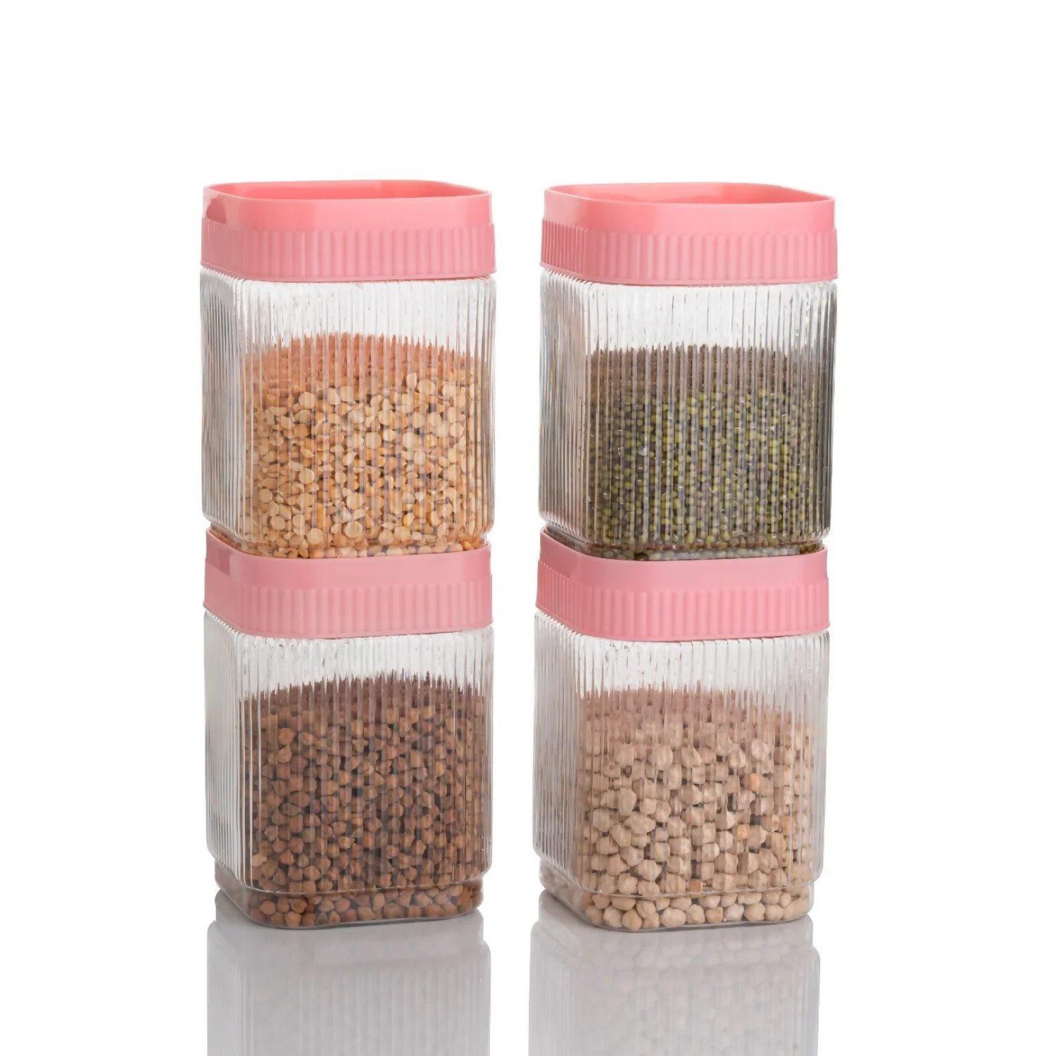 Plastic Storage Container Set Airtight & Leak Proof Kitchen Jar (2 PCS) (1500ml) - Image 2