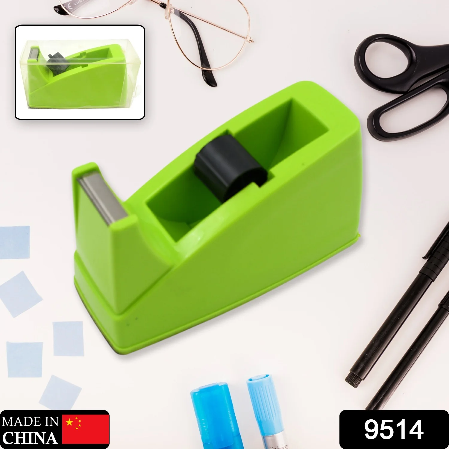 Heavy Duty Plastic Tape Dispenser Cutter for Home, Office & School Use - Image 2