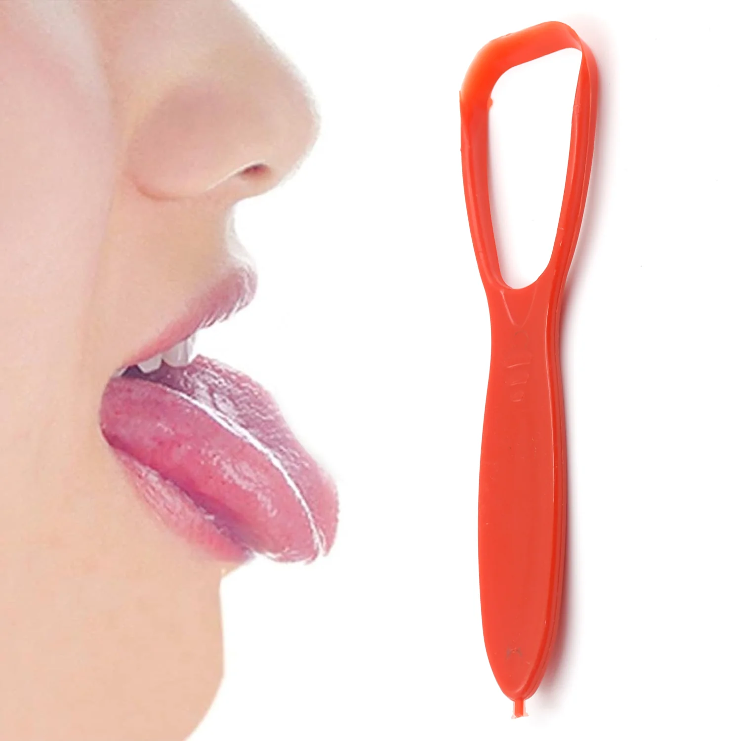 Plastic Tongue Cleaner For Kids & Adults | Tongue Scraper For Bad Breath, Maintain Oral Hygiene for Daily Use | for Fresh Breath & Bacteria Removal | Improved Taste Plastic With Handle Tongue Cleaner (1 Pc ) - Image 6