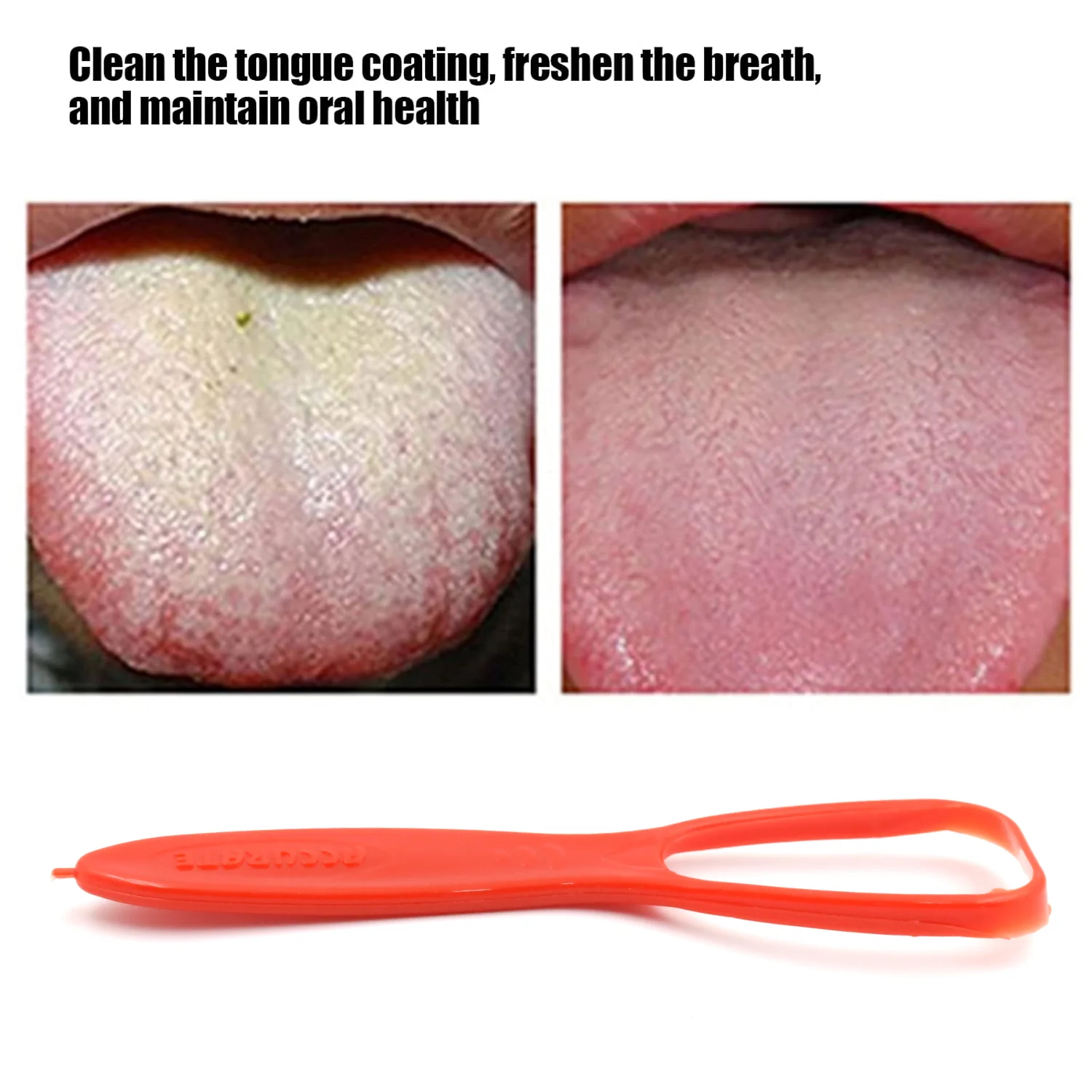 Plastic Tongue Cleaner For Kids & Adults | Tongue Scraper For Bad Breath, Maintain Oral Hygiene for Daily Use | for Fresh Breath & Bacteria Removal | Improved Taste Plastic With Handle Tongue Cleaner (1 Pc ) - Image 7