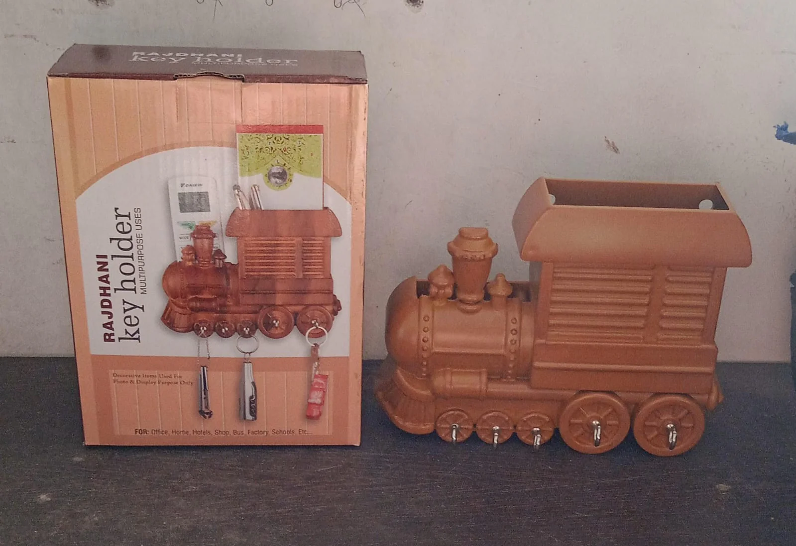 Train Key Holder (Plastic): Wall Mount, Decorative (1 Pc) - Image 7