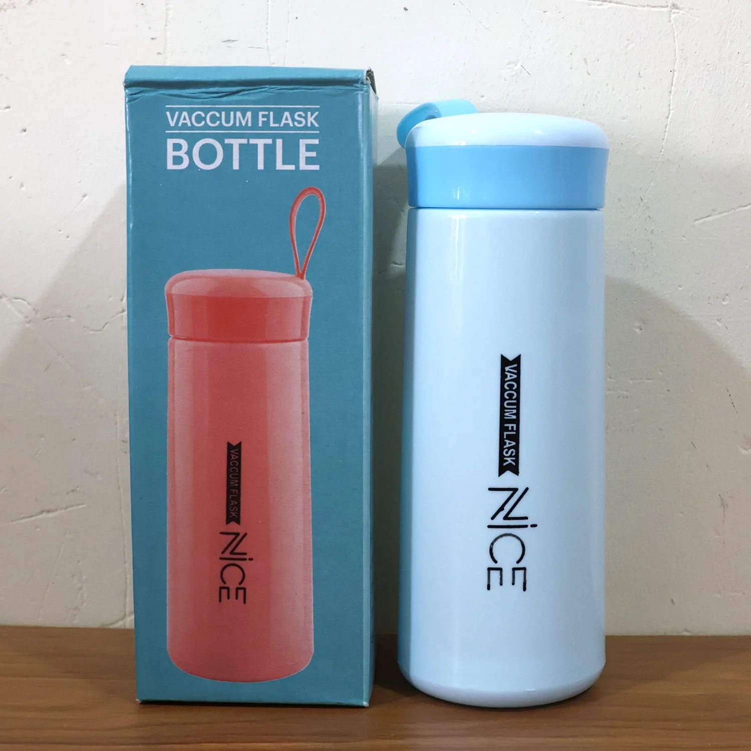Plastic Flask Water Bottle - (Color Blue / 1 Pc / 400ML) - Image 7