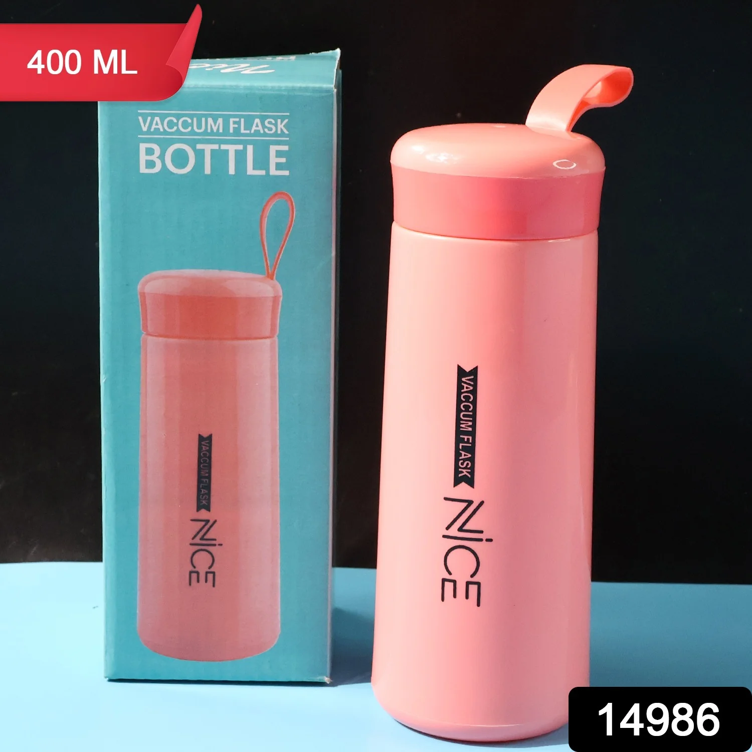 Plastic water Bottle - (Pink Color / 1 Pc / 400ML) - Image 2