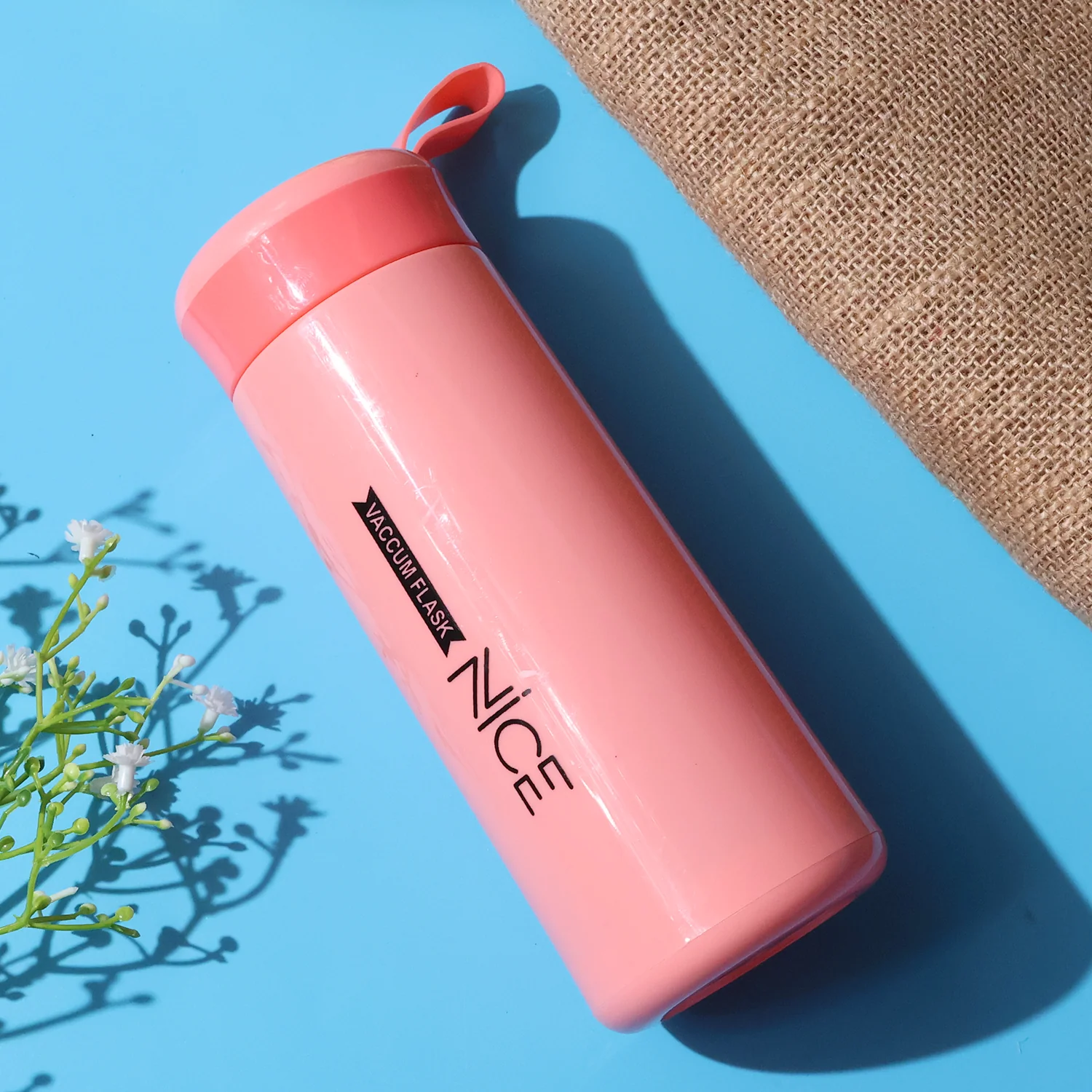 Plastic water Bottle - (Pink Color / 1 Pc / 400ML) - Image 4
