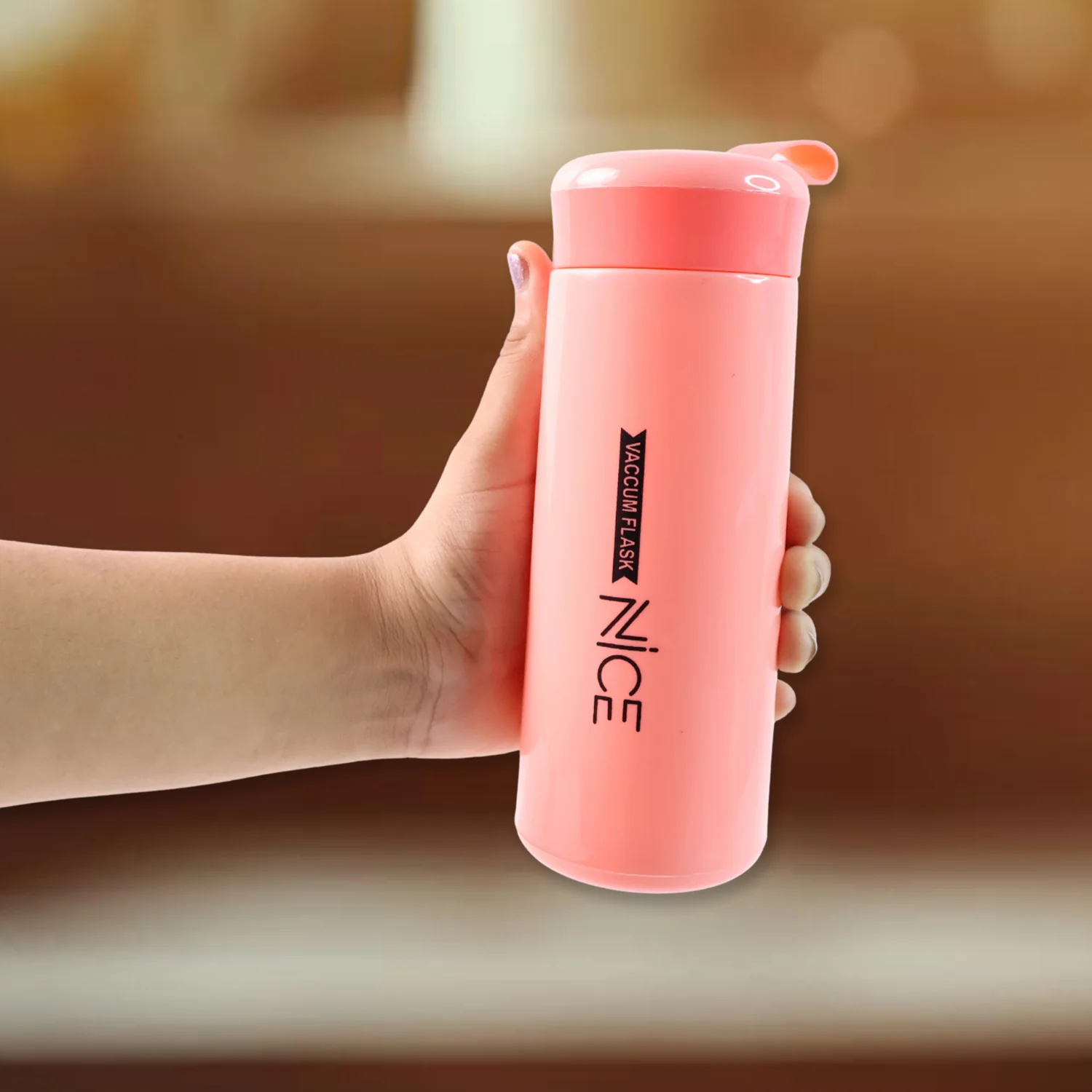Plastic water Bottle - (Pink Color / 1 Pc / 400ML) - Image 6