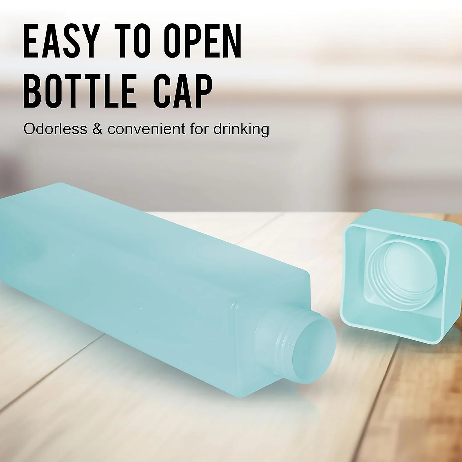 Square Plastic Water Bottle – 1000ml Leakproof BPA-Free for Office, Gym & Home (1 Pc) - Image 4