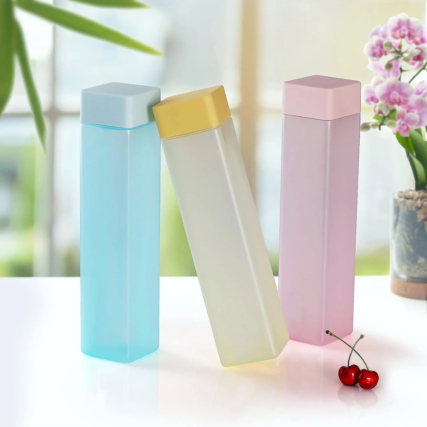 Square Plastic Water Bottle – 1000ml Leakproof BPA-Free for Office, Gym & Home (1 Pc) - Image 5