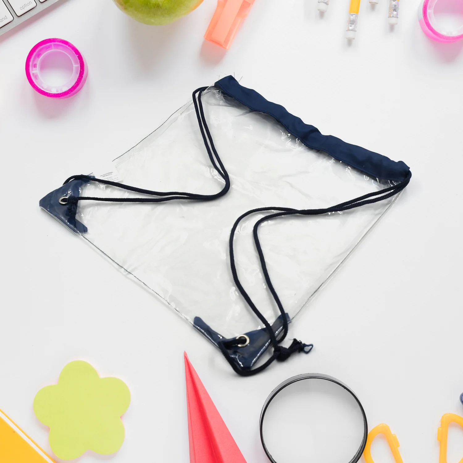Transparent Waterproof Plastic Stadium Bag – Gym, Travel & Sports - Image 8