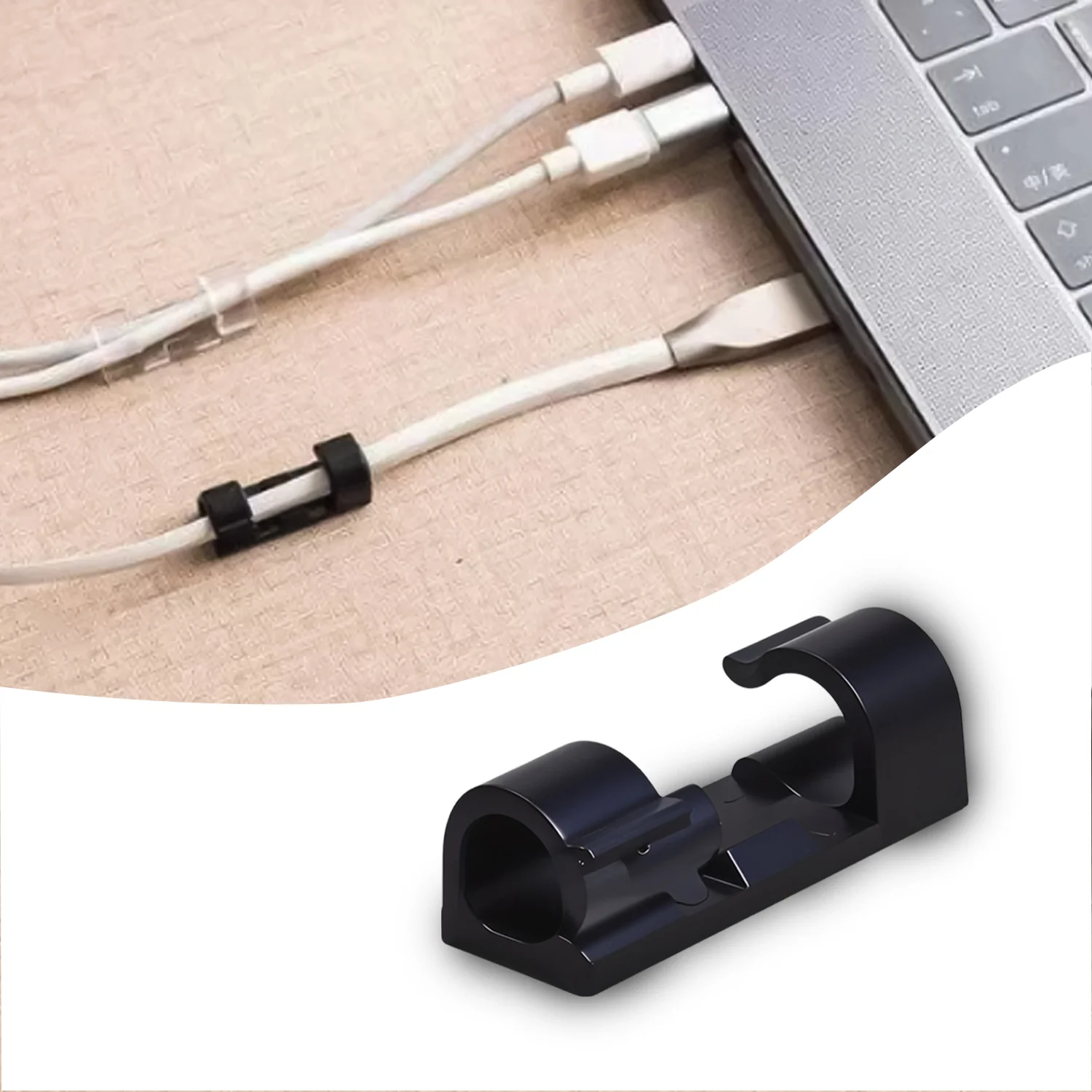 Plastic Wire Cord Cable Clips Organizer Holder (16 Pcs Set) - Image 5