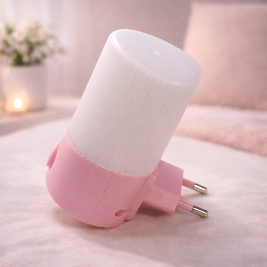 Plug-In LED Night Light with Soft Glow, Compact Wall Night Lamp for Bedroom, Kids Room, Nursery & Hallway(COLOR MAY VARY) - Image 3