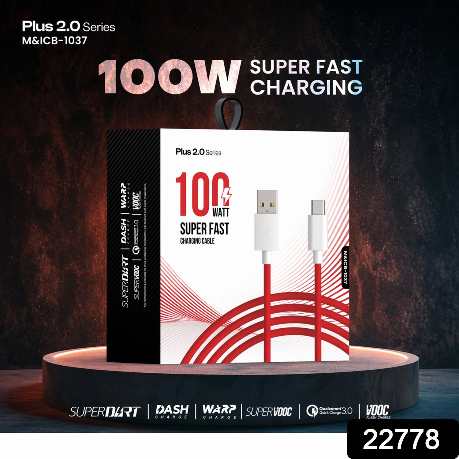 Plus 2.0 Series 100W Super Fast Charging Type C Cable (1 Pc) - Image 2