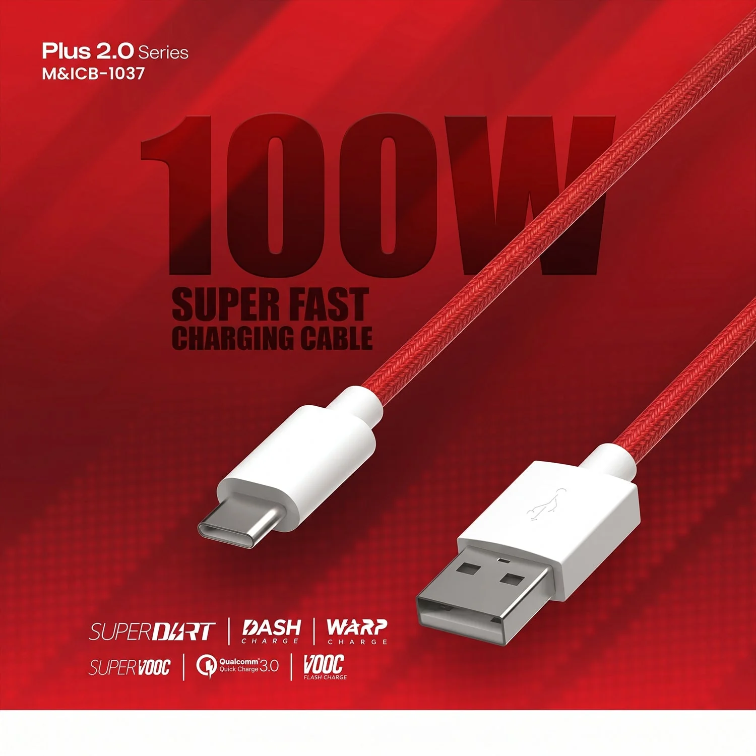 Plus 2.0 Series 100W Super Fast Charging Type C Cable (1 Pc) - Image 4