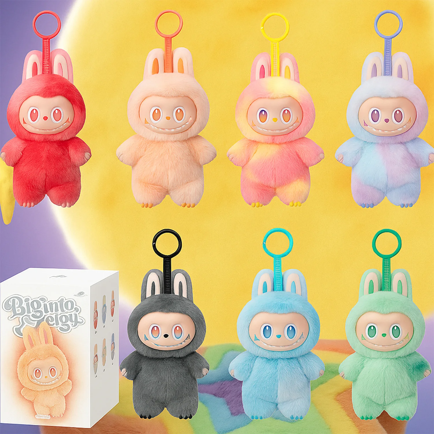 Plush Toy Cartoon Keychain with Hook Assorted Colorful Animal Design  1 Pc - Image 4