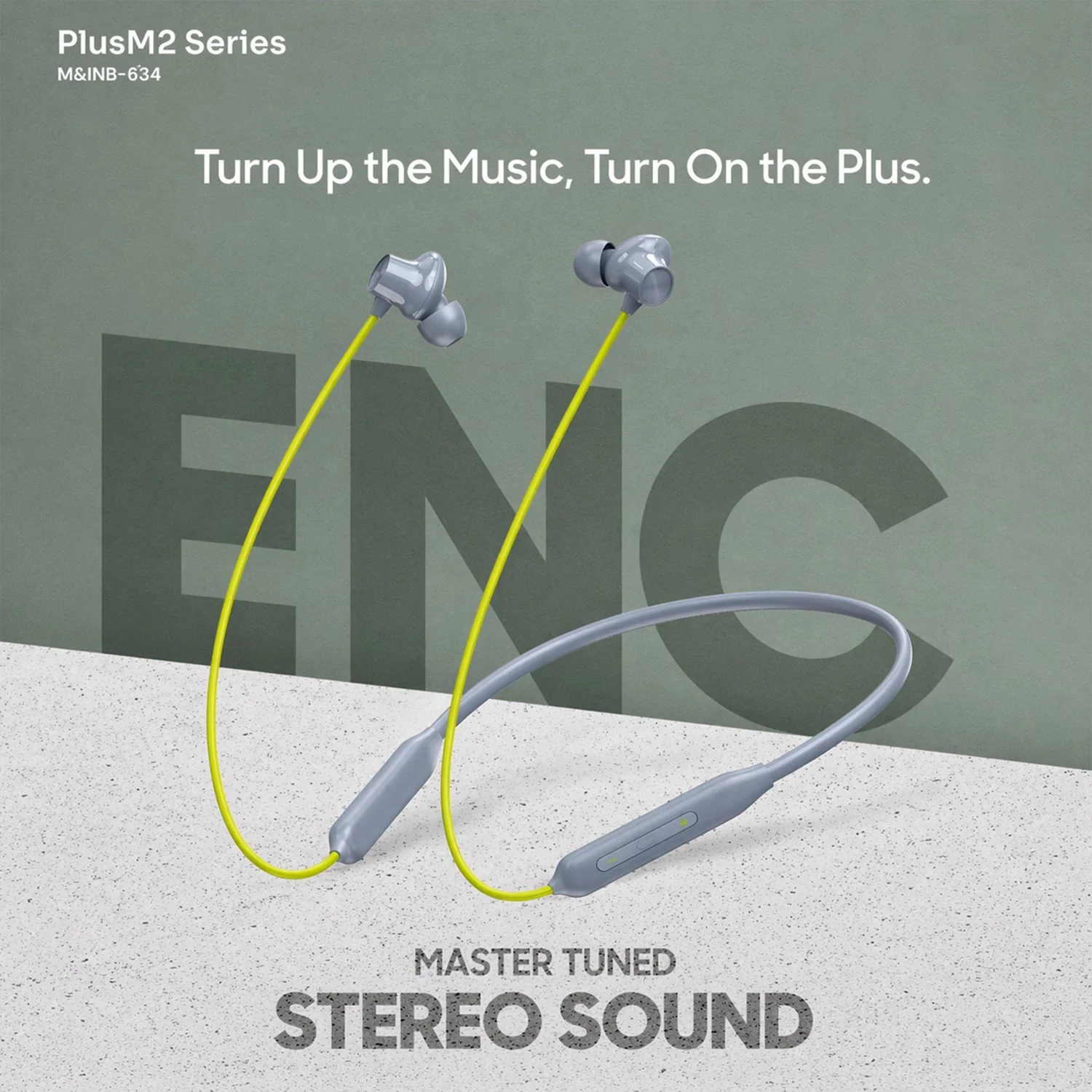 PlusM2 Series Wireless Bluetooth Neckband Earphones, Neck band (1 Pc) - Image 4