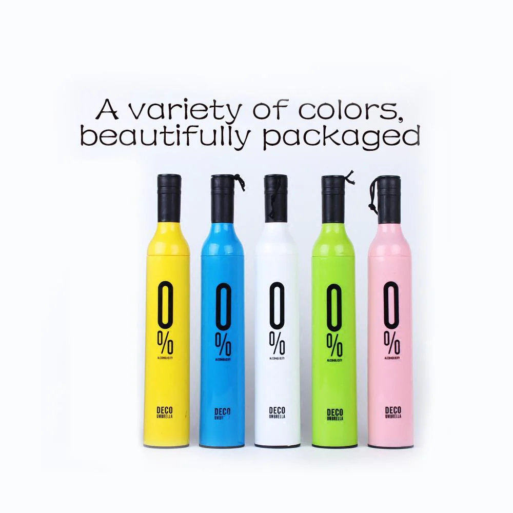 Pocket Folding Wine Bottle Umbrella - Image 10
