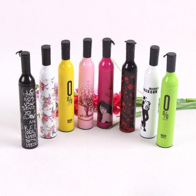 Pocket Folding Wine Bottle Umbrella - Image 8