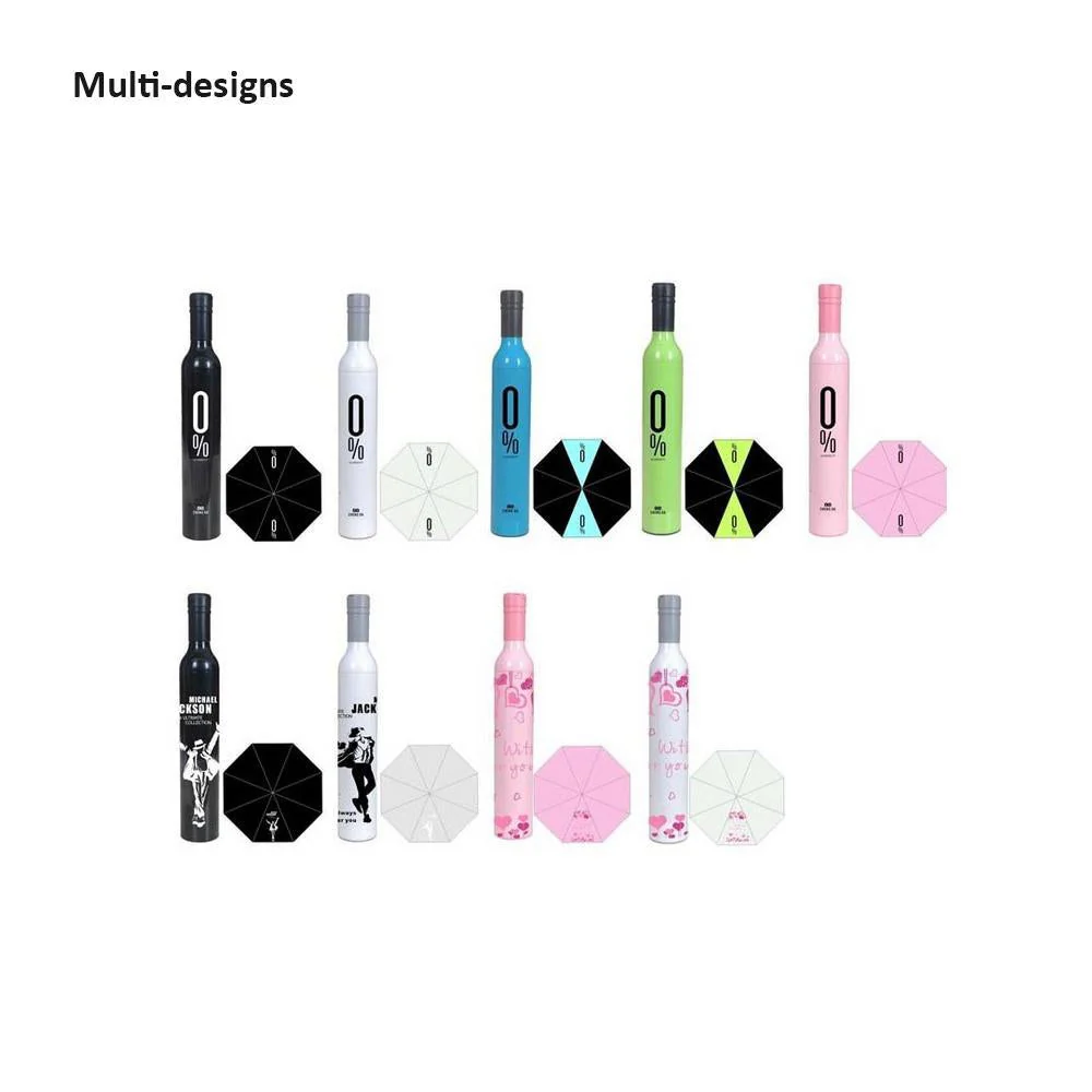 Pocket Folding Wine Bottle Umbrella - Image 9
