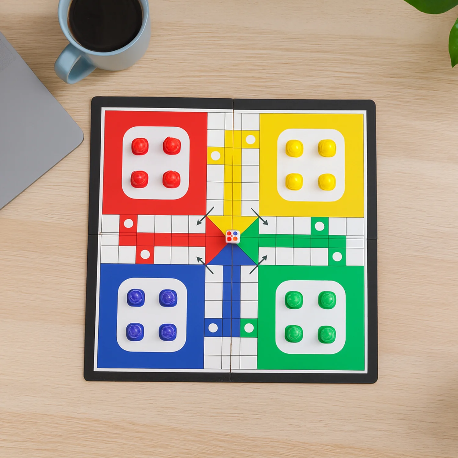 Pocket Ludo Travel Board Game - (1 Set) - Image 6