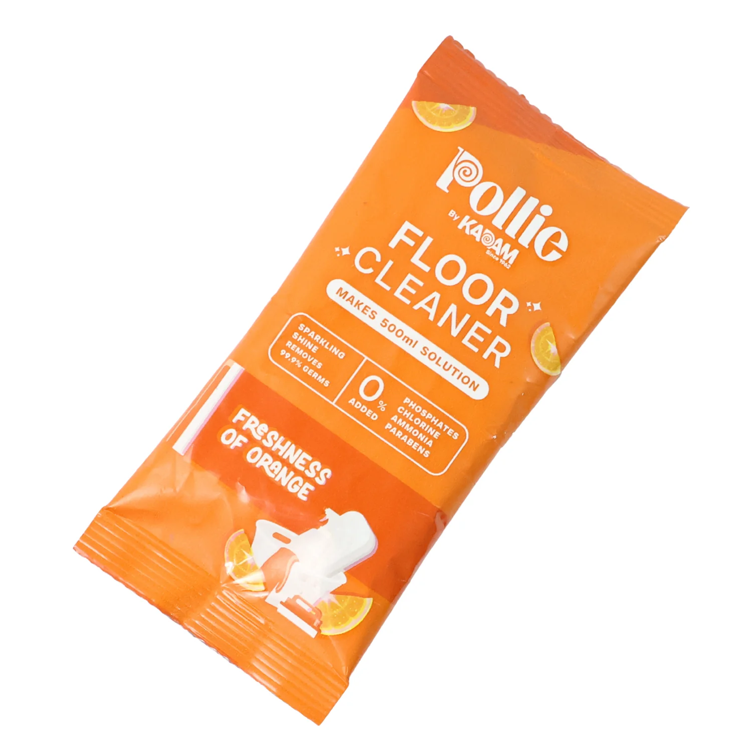 Pollic Kadam Concentrated Floor Cleaner Sachet – Orange Fresh Fragrance (50 Gm) - Image 5