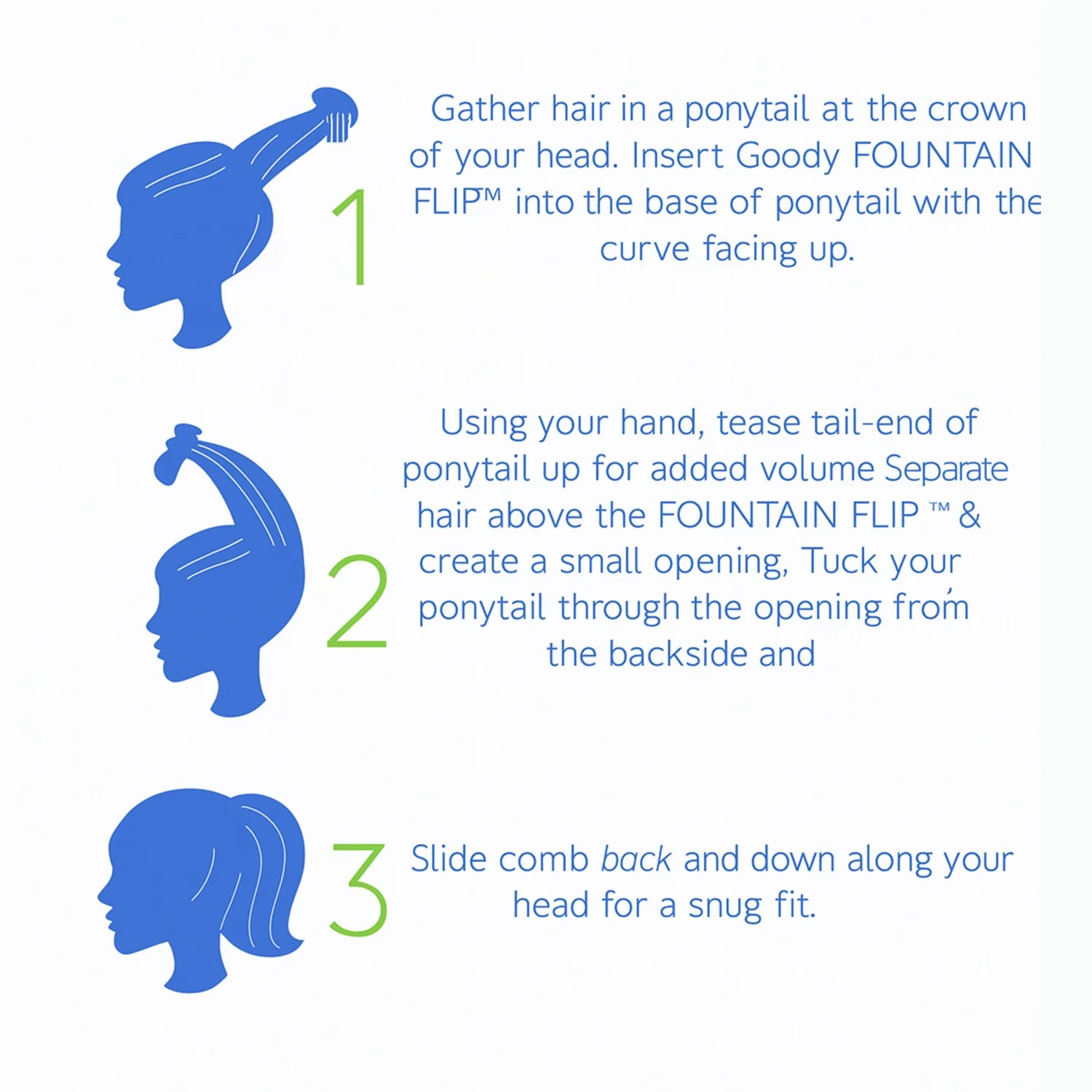 Ponytail Comb with Elastic Loop - (1 Pc) - Image 6