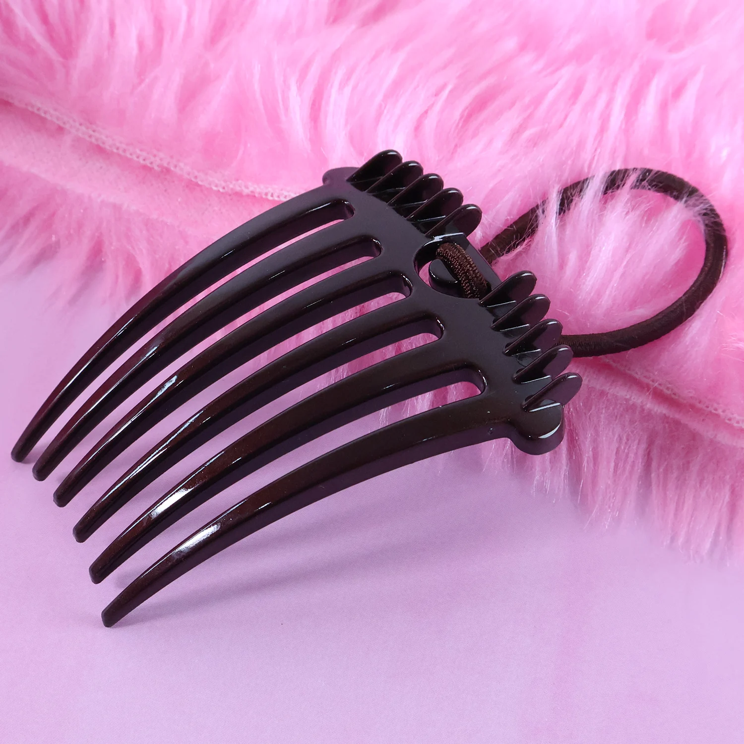 Ponytail Comb with Elastic Loop - (1 Pc) - Image 8