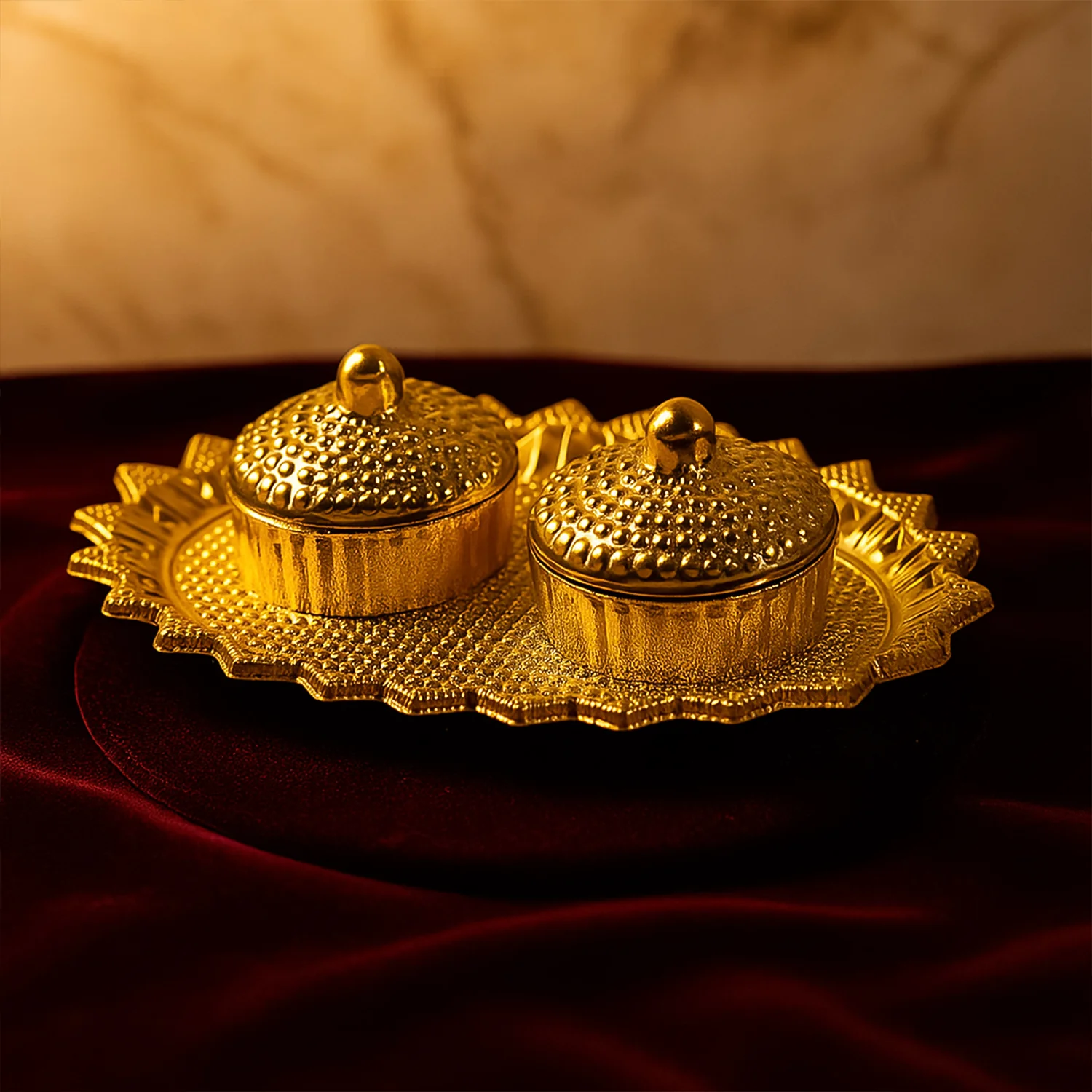 Pooja Kumkum / Roli–Chawal Holder - (1 Pc)