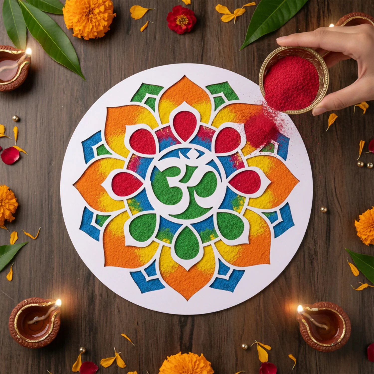 Pooja Rangoli Design - Image 2