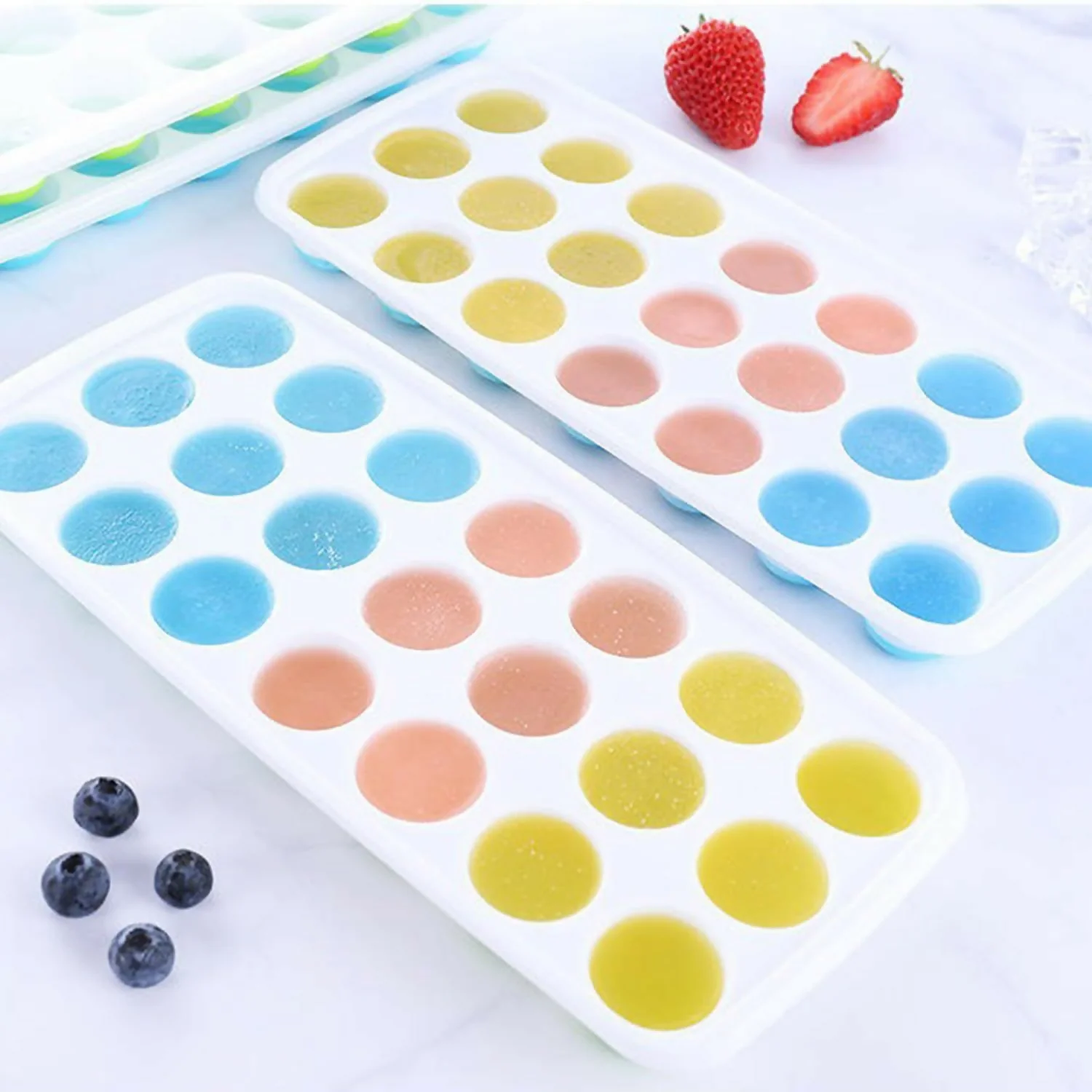 Pop it Ice tray with lid Pack of 2 - Image 3