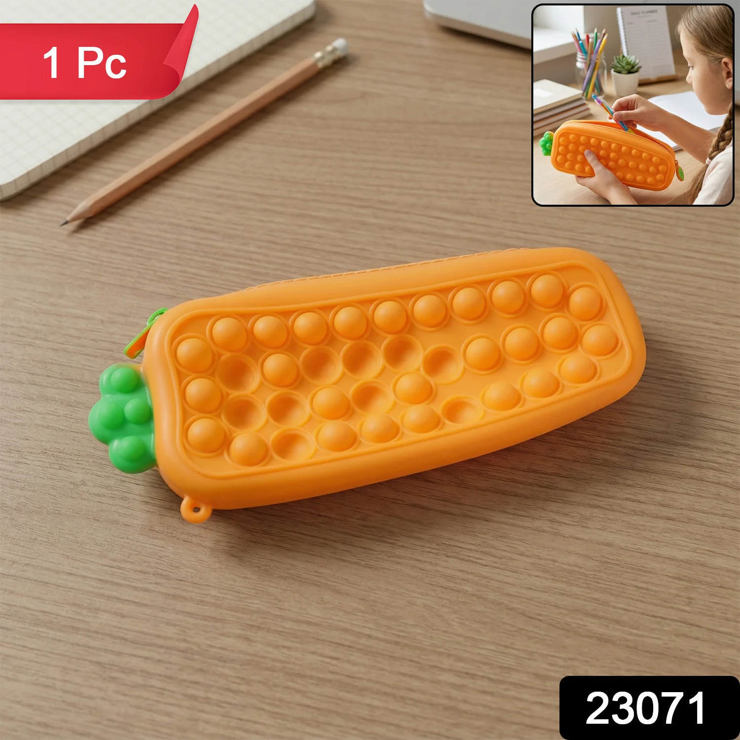 Pop It Pencil Pouch with Zipper (1 Pc) - Image 2