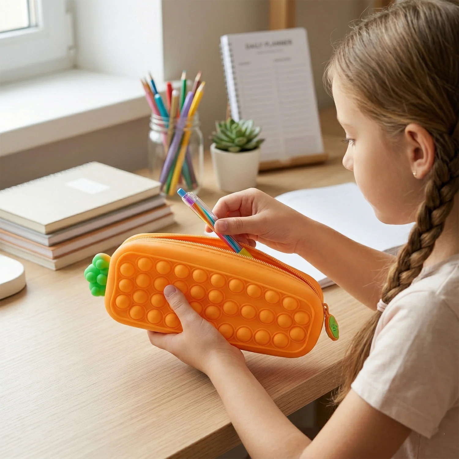 Pop It Pencil Pouch with Zipper (1 Pc) - Image 4