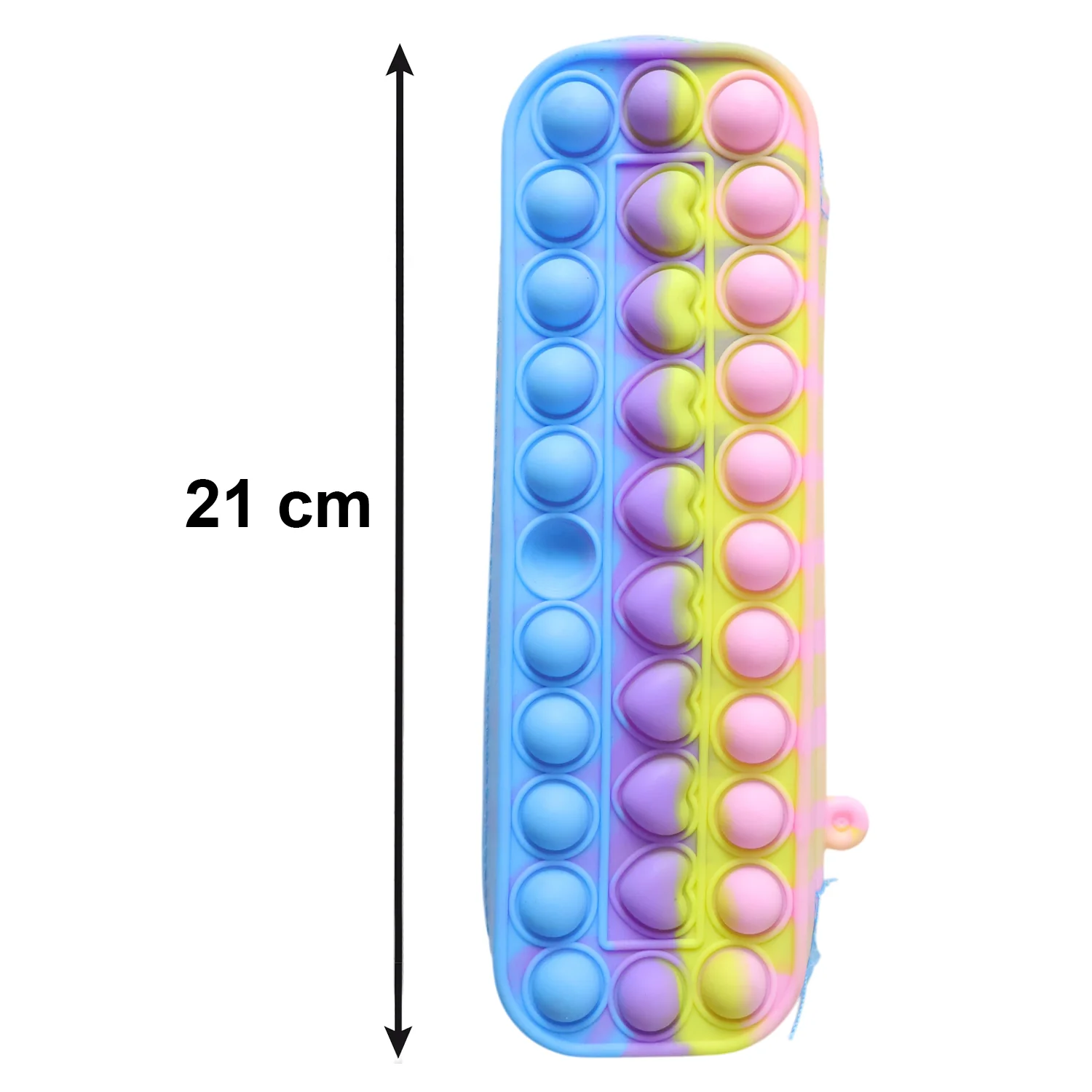 Pop It Silicone Pencil Pouch with Zipper (1 Pc) - Image 6