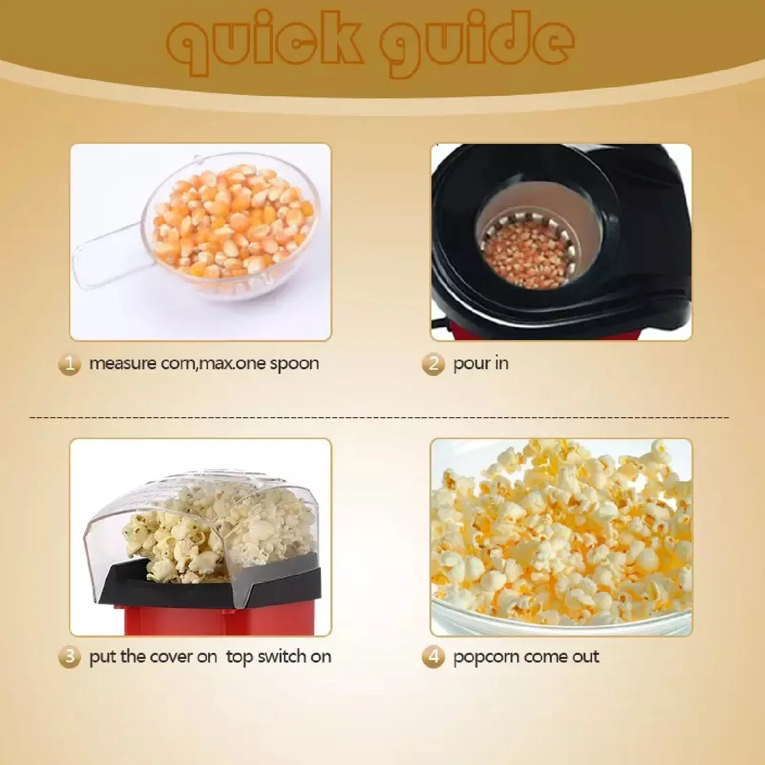 Electric Popcorn Maker Machine – Easy Snack Maker for Home Use - Image 3